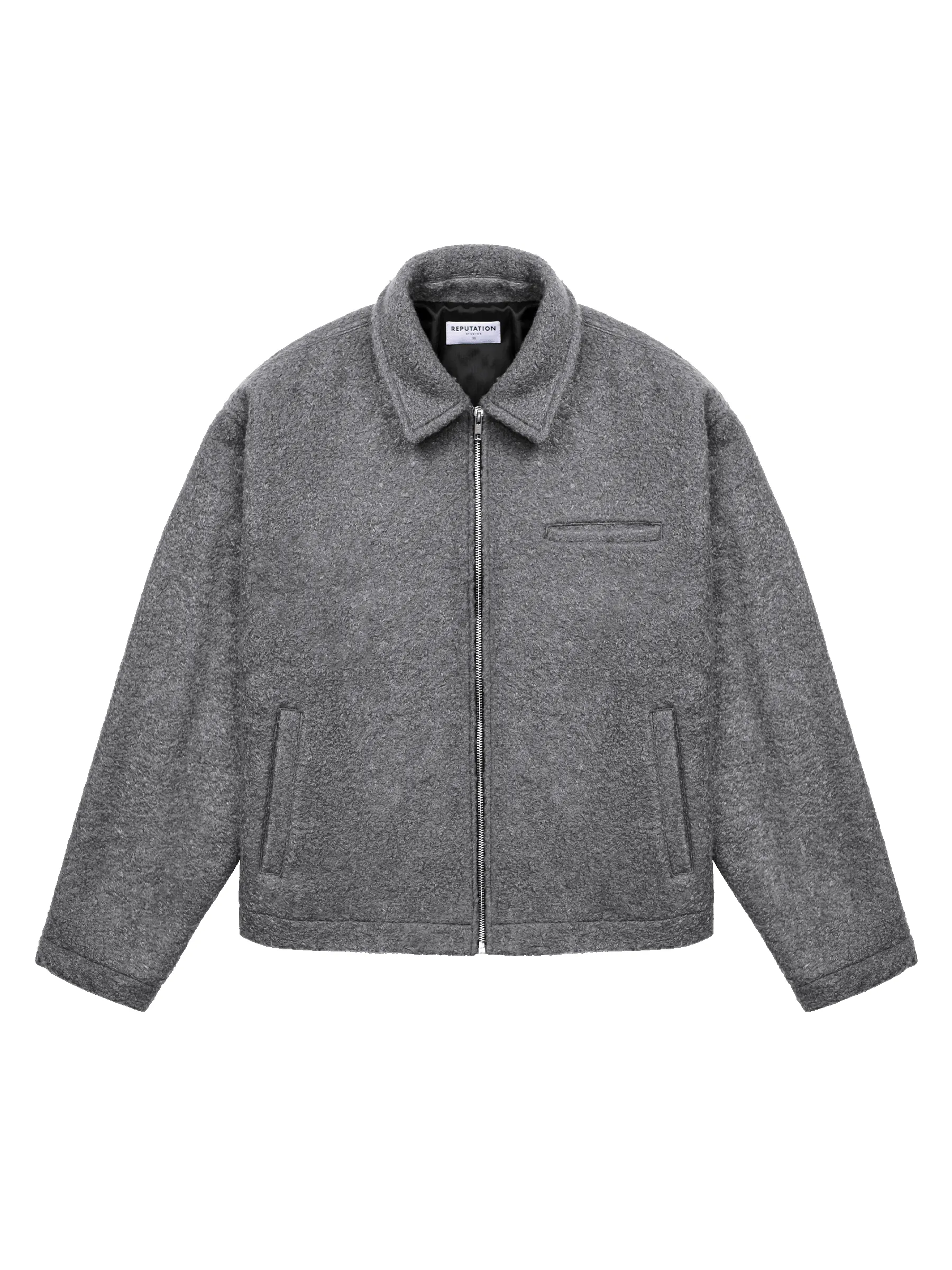 Cropped Jacket - Stone sold by reputation studios