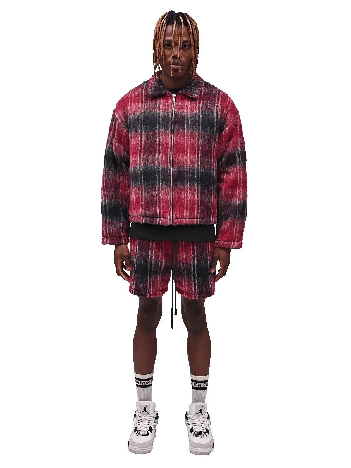 Mohair Shorts - Wine sold by reputation studios product image thumbnail 5