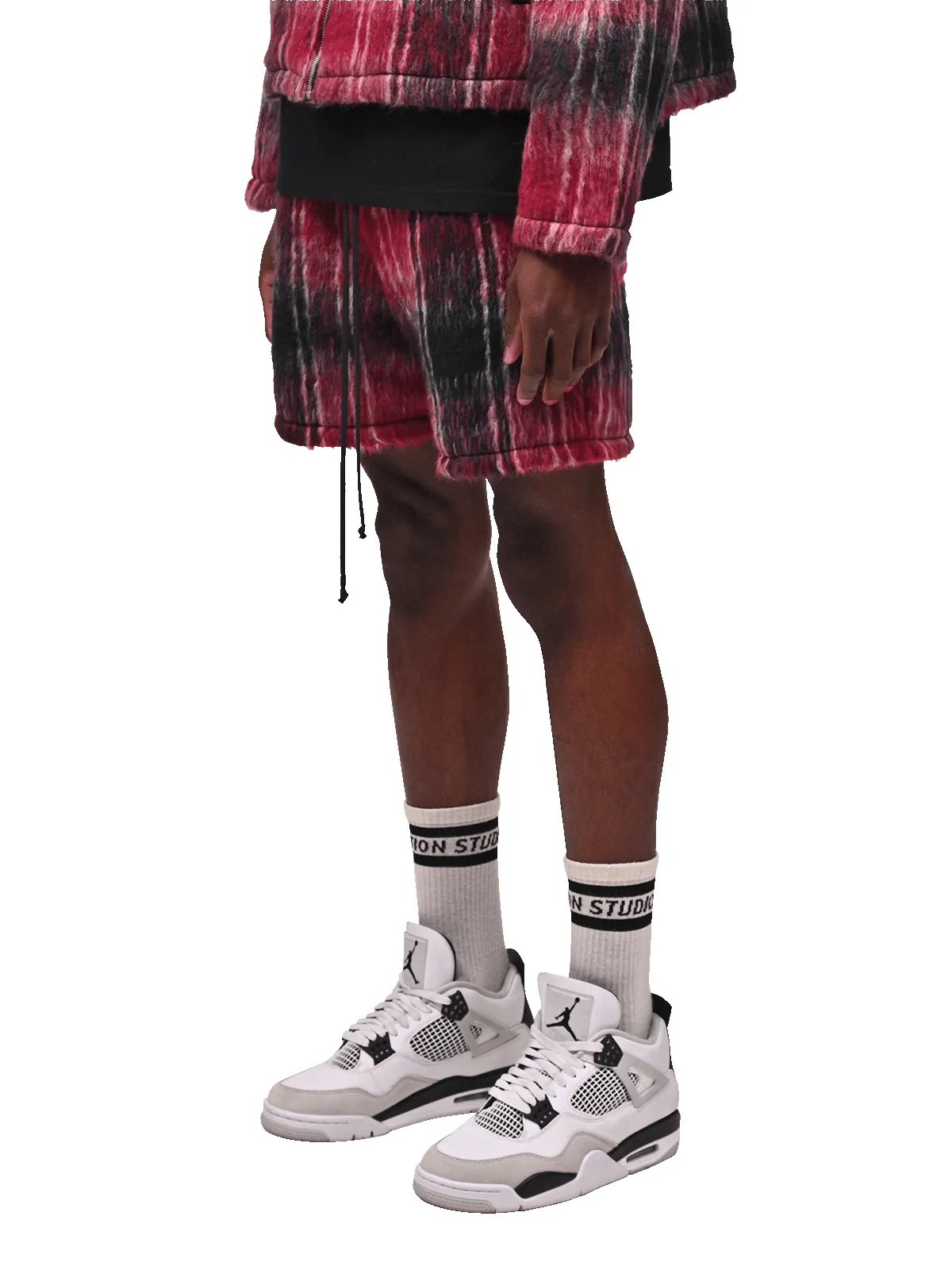 Mohair Shorts - Wine sold by reputation studios product image thumbnail 3