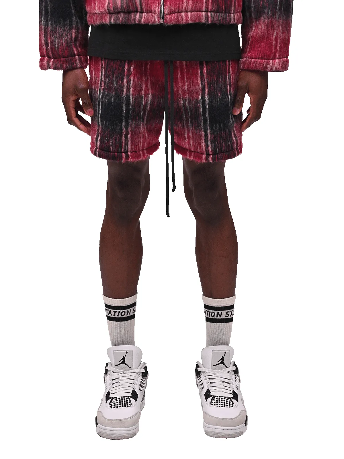 Mohair Shorts - Wine sold by reputation studios product image thumbnail 2