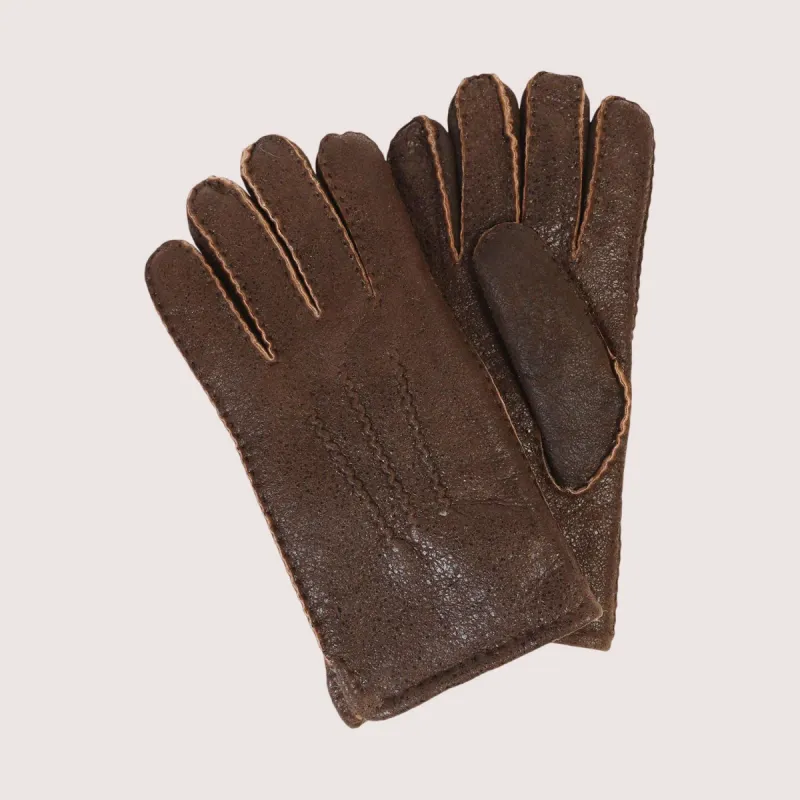 Men's Sheepskin Top-Stitched Gloves made by Aston leather