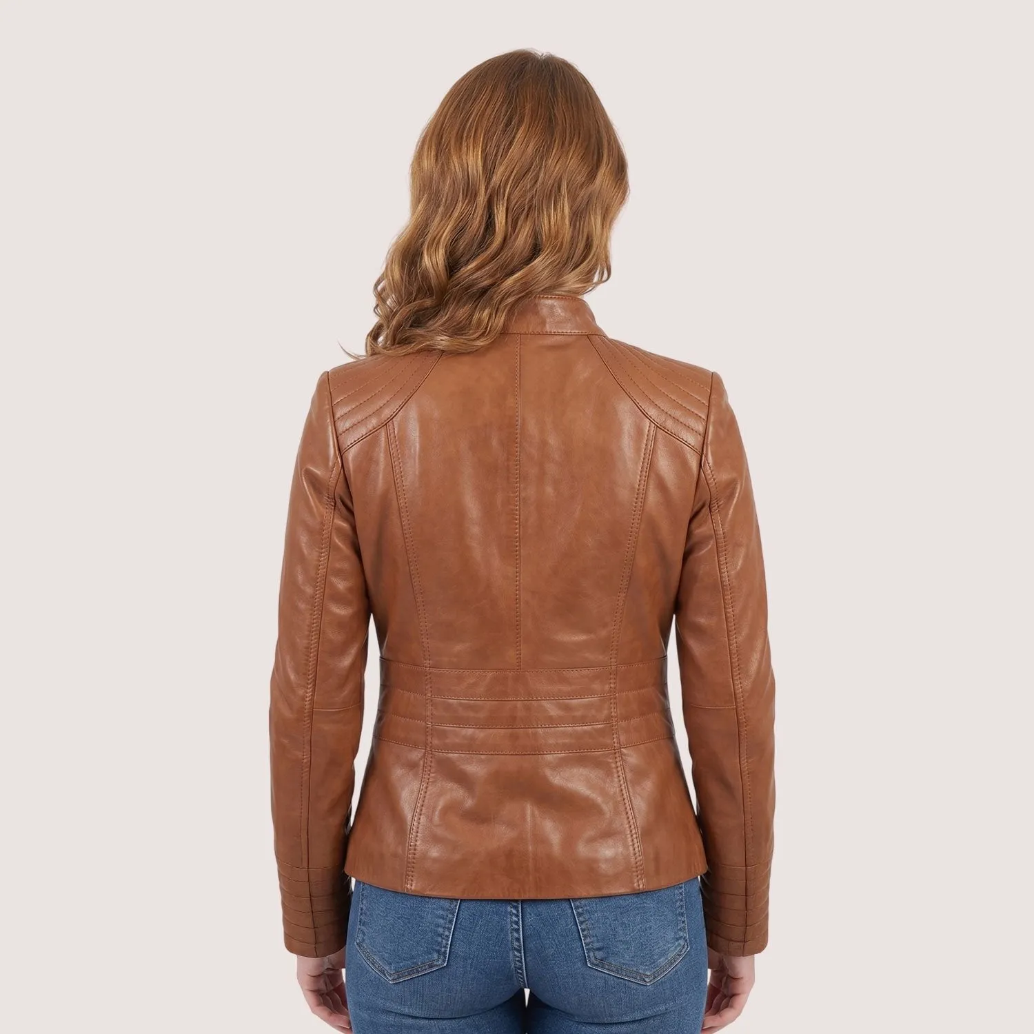 Iris Lambskin Jacket sold by Aston leather product image thumbnail 5