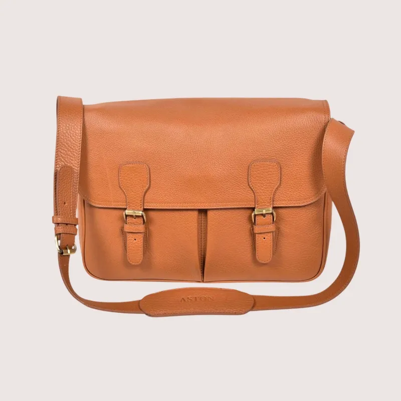 Flynn Messenger Bag made by Aston leather