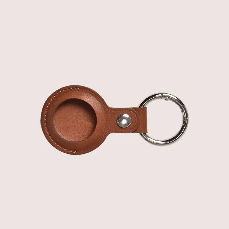 AirTag Leather Key Ring made by Aston leather