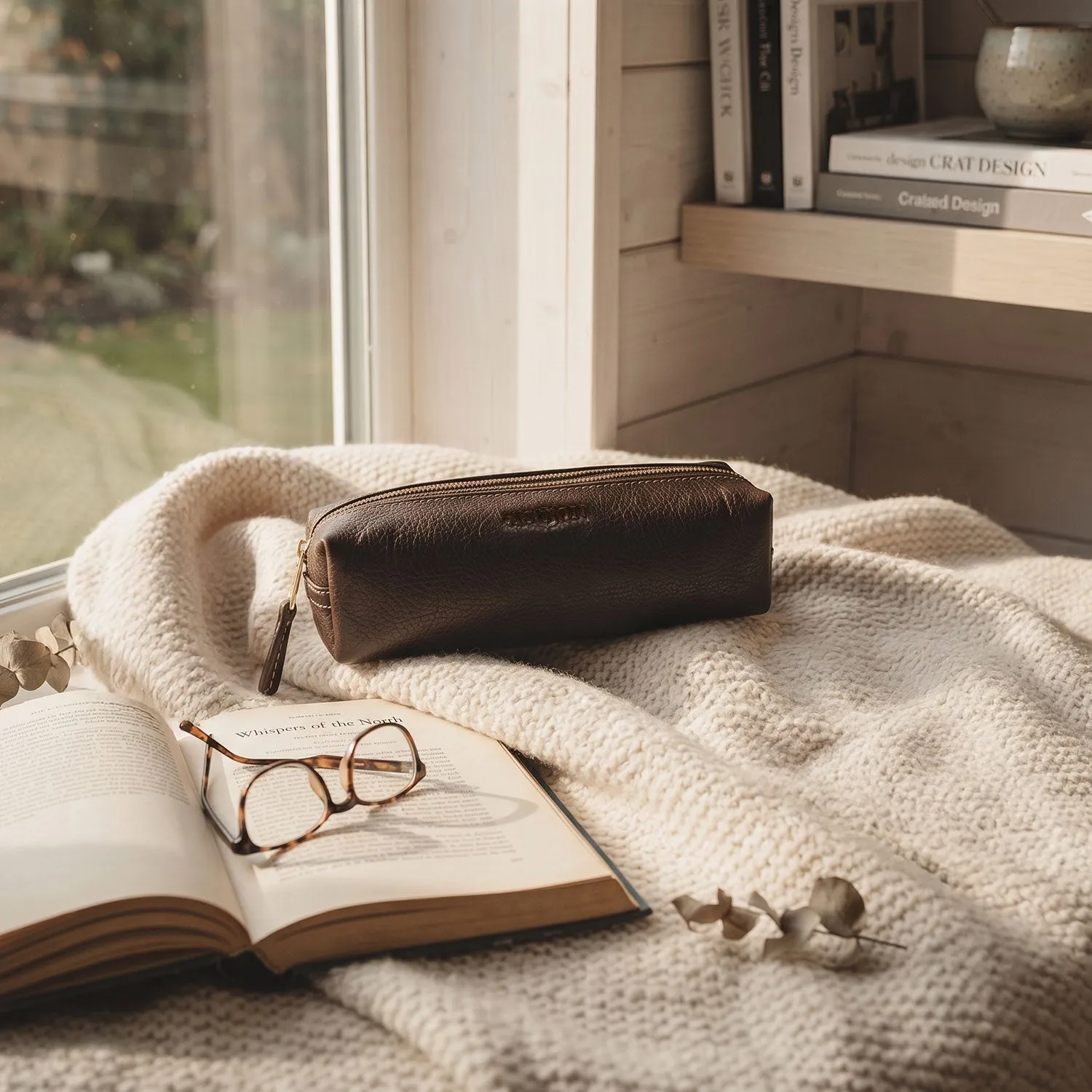 Pen or Multi Purpose Leather Pouch sold by Aston leather product image thumbnail 5