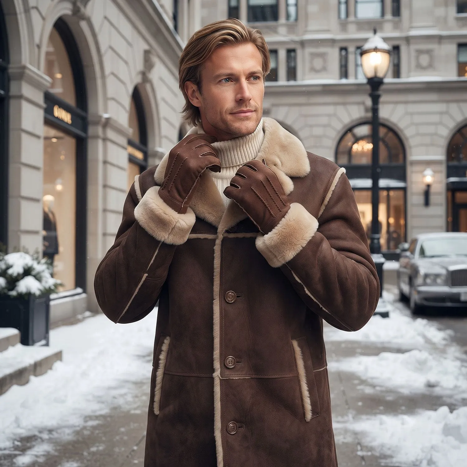 Men's Sheepskin Glove sold by Aston leather product image thumbnail 5