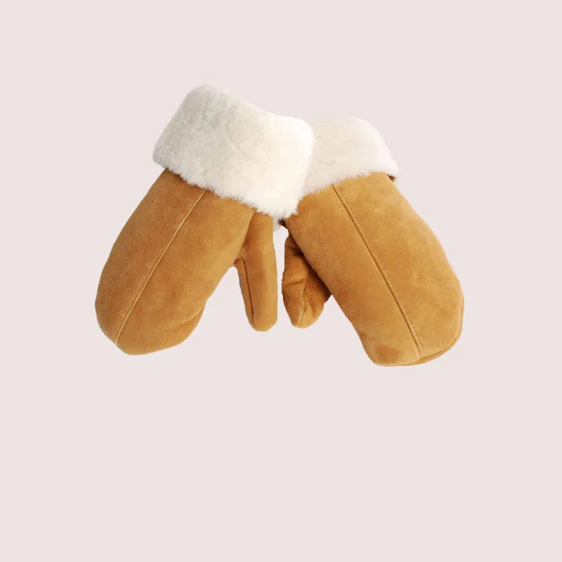 Marquette Sheepskin Mitten made by Aston leather