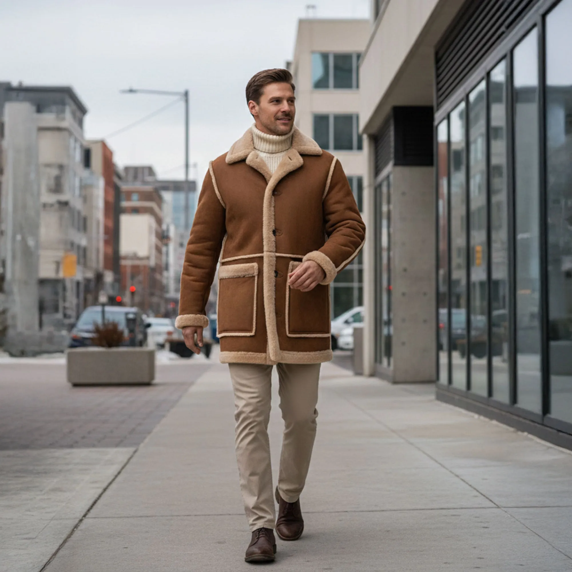 Gregory Shearling Coat sold by Aston leather product image thumbnail 4