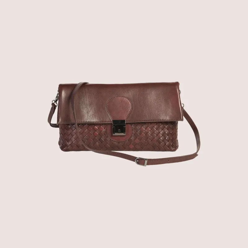 Elinor Shoulder/ Clutch Bag made by Aston leather