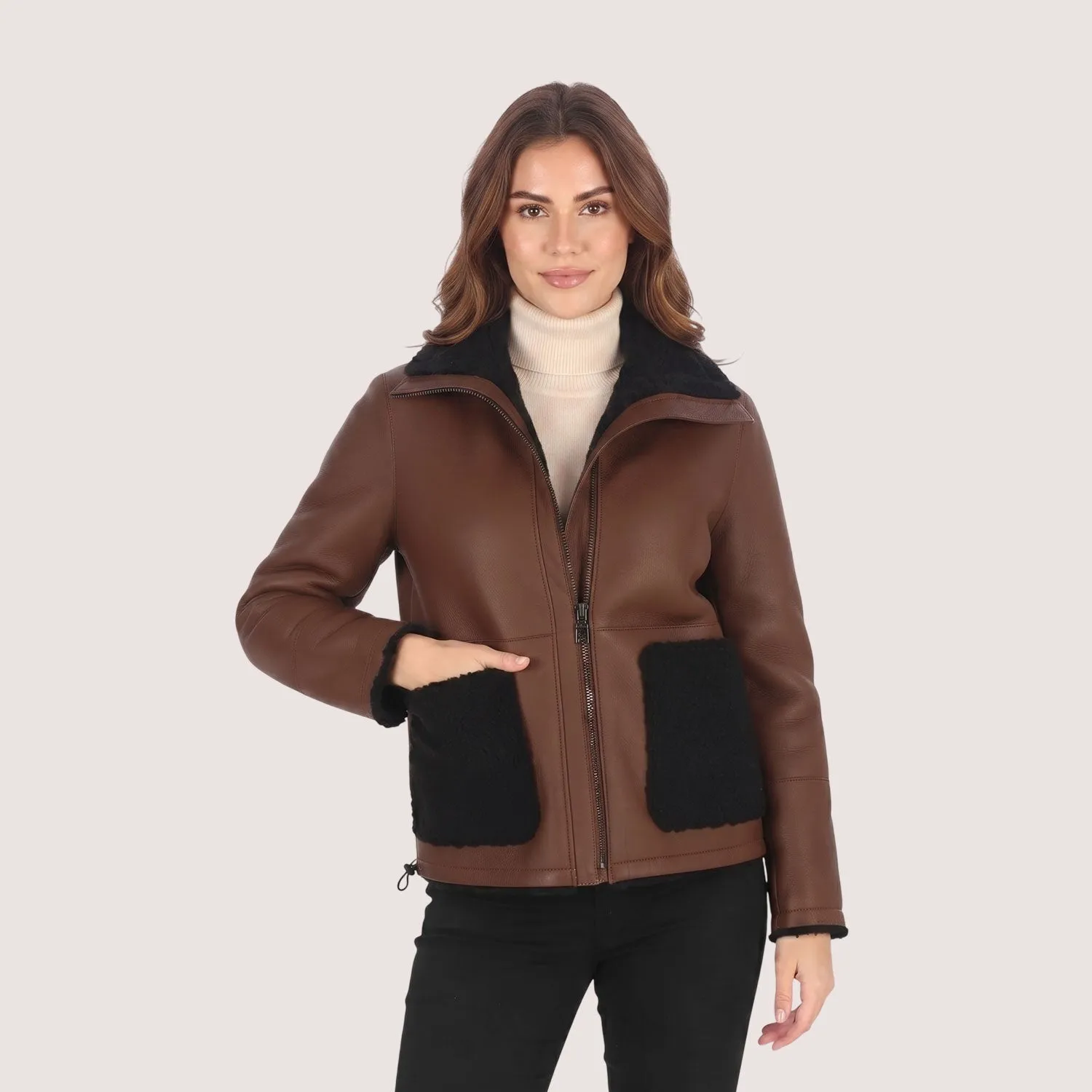 Camilla Shearling Jacket sold by Aston leather