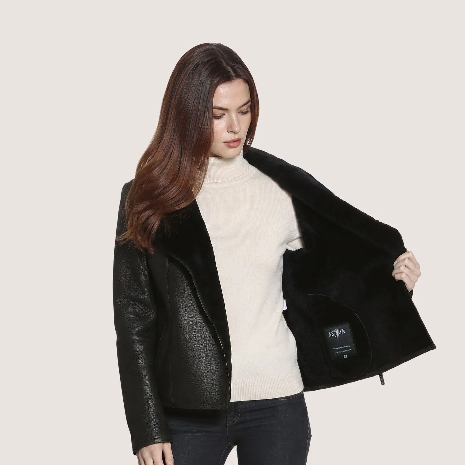 Amaryllis Shearling Jacket sold by Aston leather product image thumbnail 3