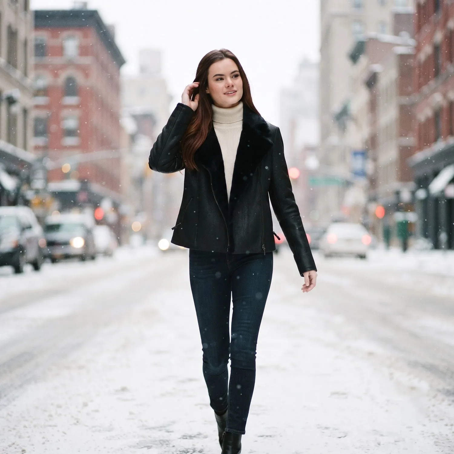Amaryllis Shearling Jacket sold by Aston leather product image thumbnail 4