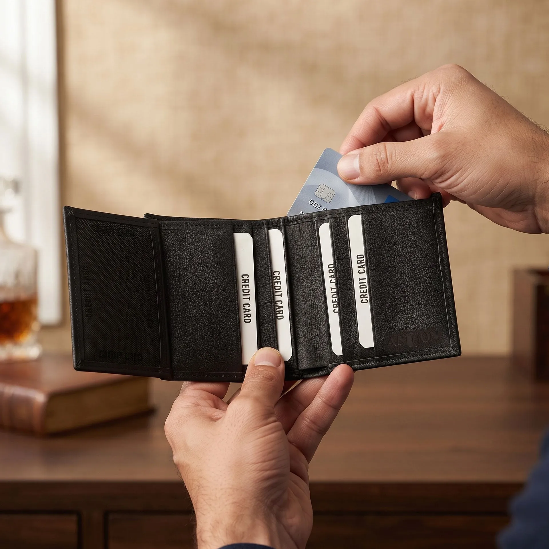 Alcott Trifold Wallet sold by Aston leather product image thumbnail 5