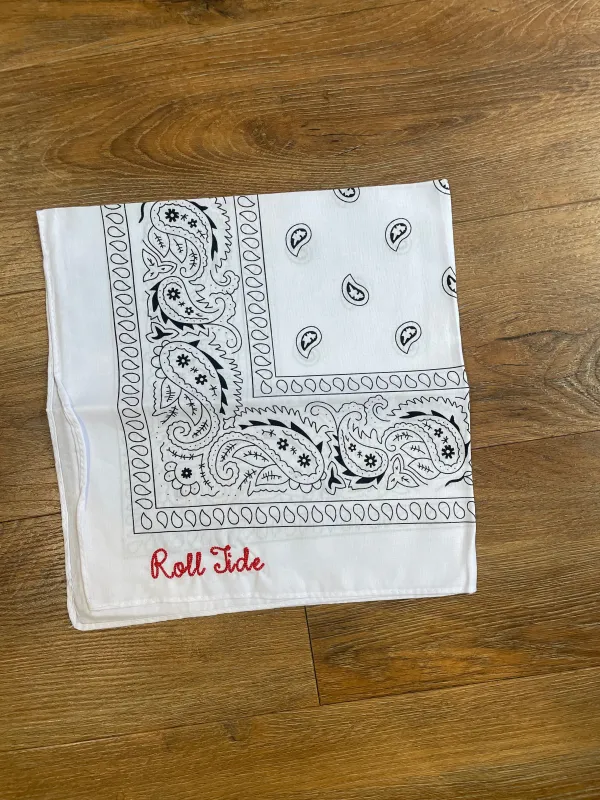 Game Bandana- Roll Tide made by Hemline Chattanooga