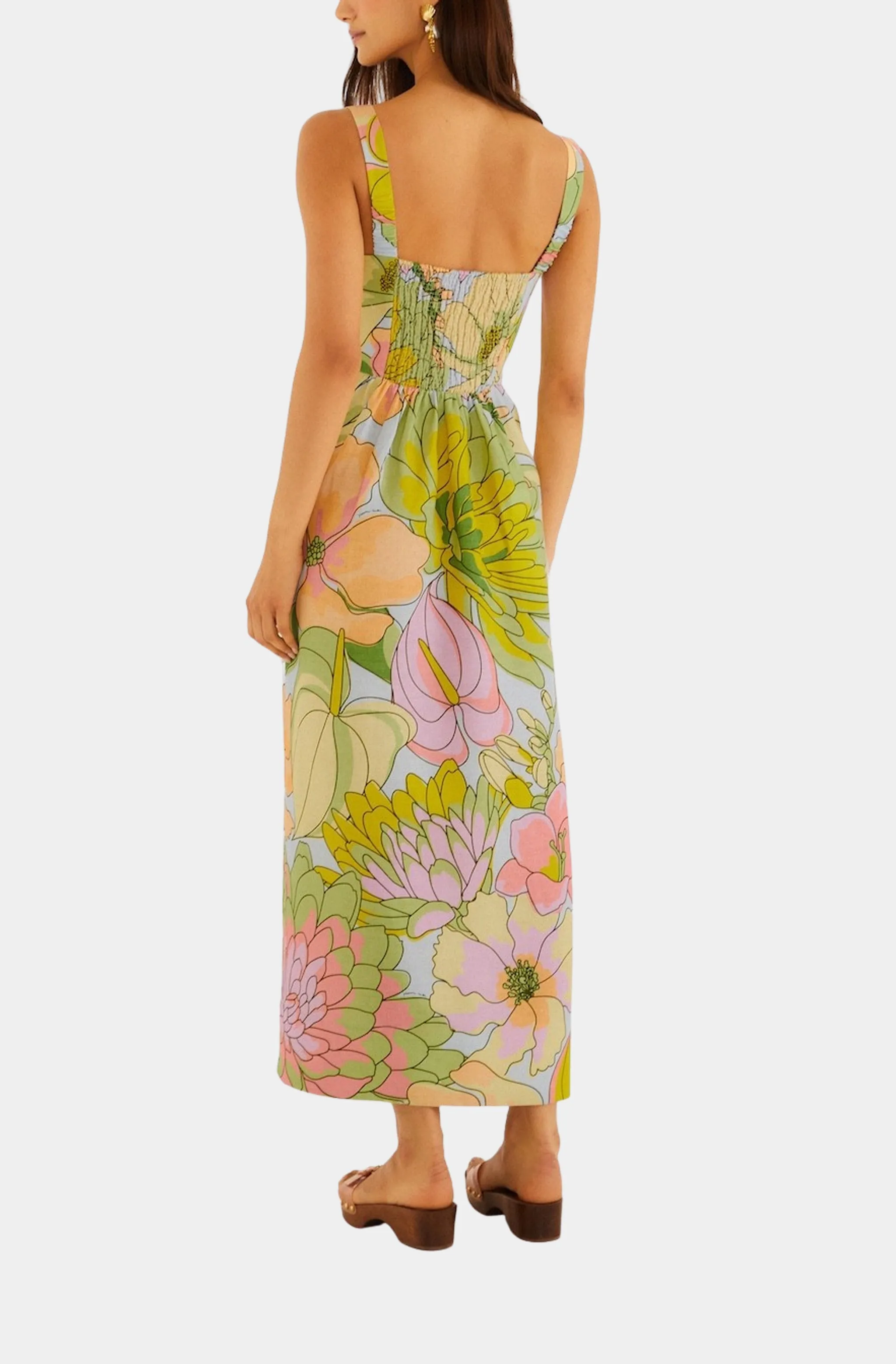 Spring Affair Light Blue Maxi Dress Sleeveless sold by Hemline Chattanooga product image thumbnail 3