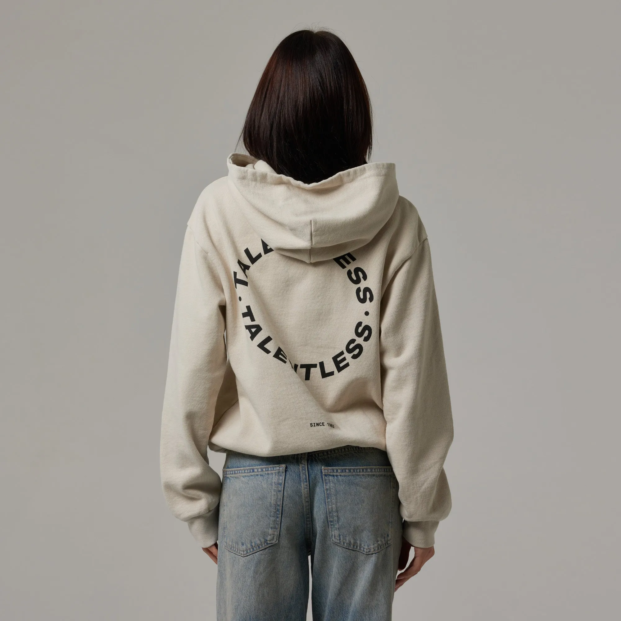 WOMENS CIRCLE LOGO HOODIE sold by Talentless product image thumbnail 4