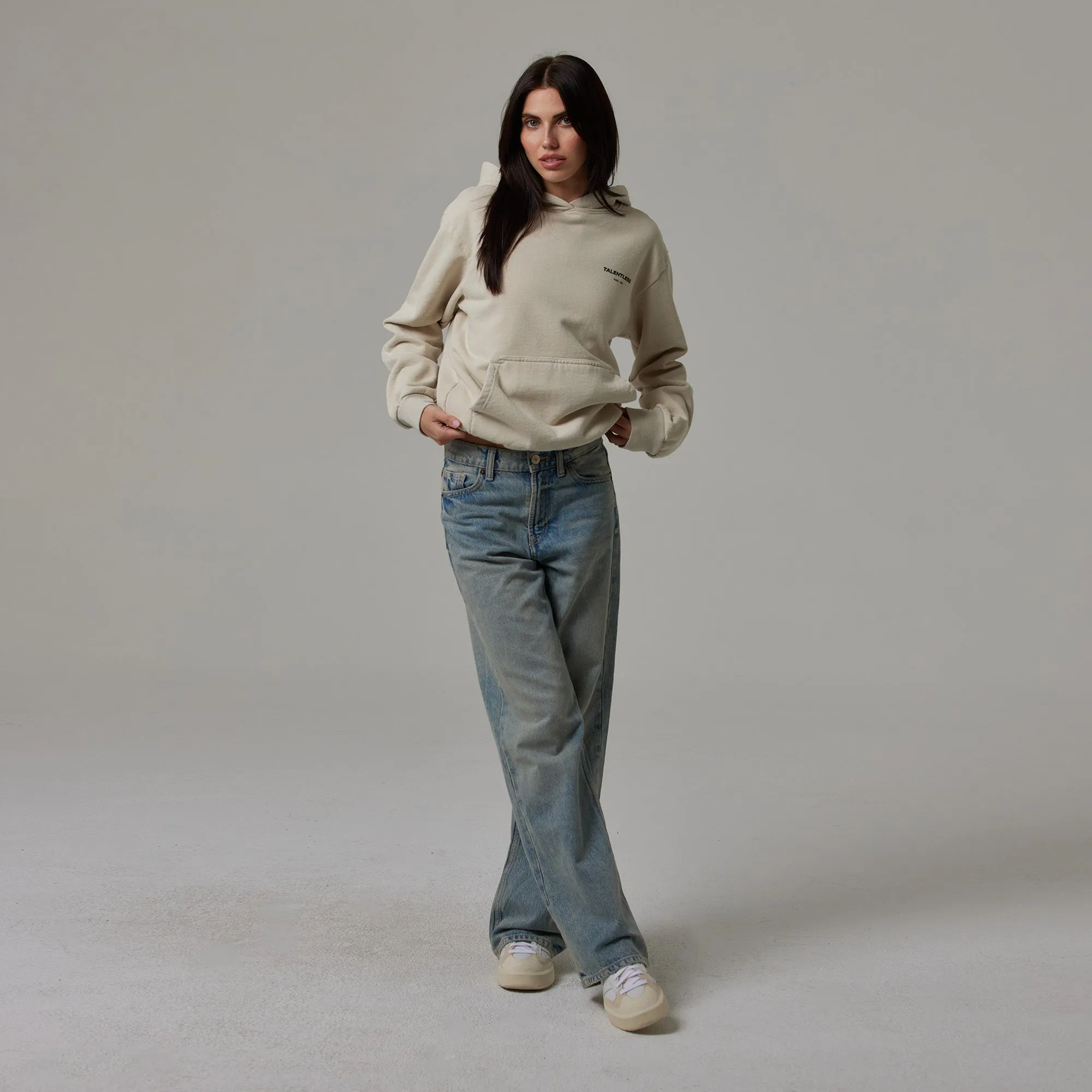 WOMENS CIRCLE LOGO HOODIE sold by Talentless product image thumbnail 5