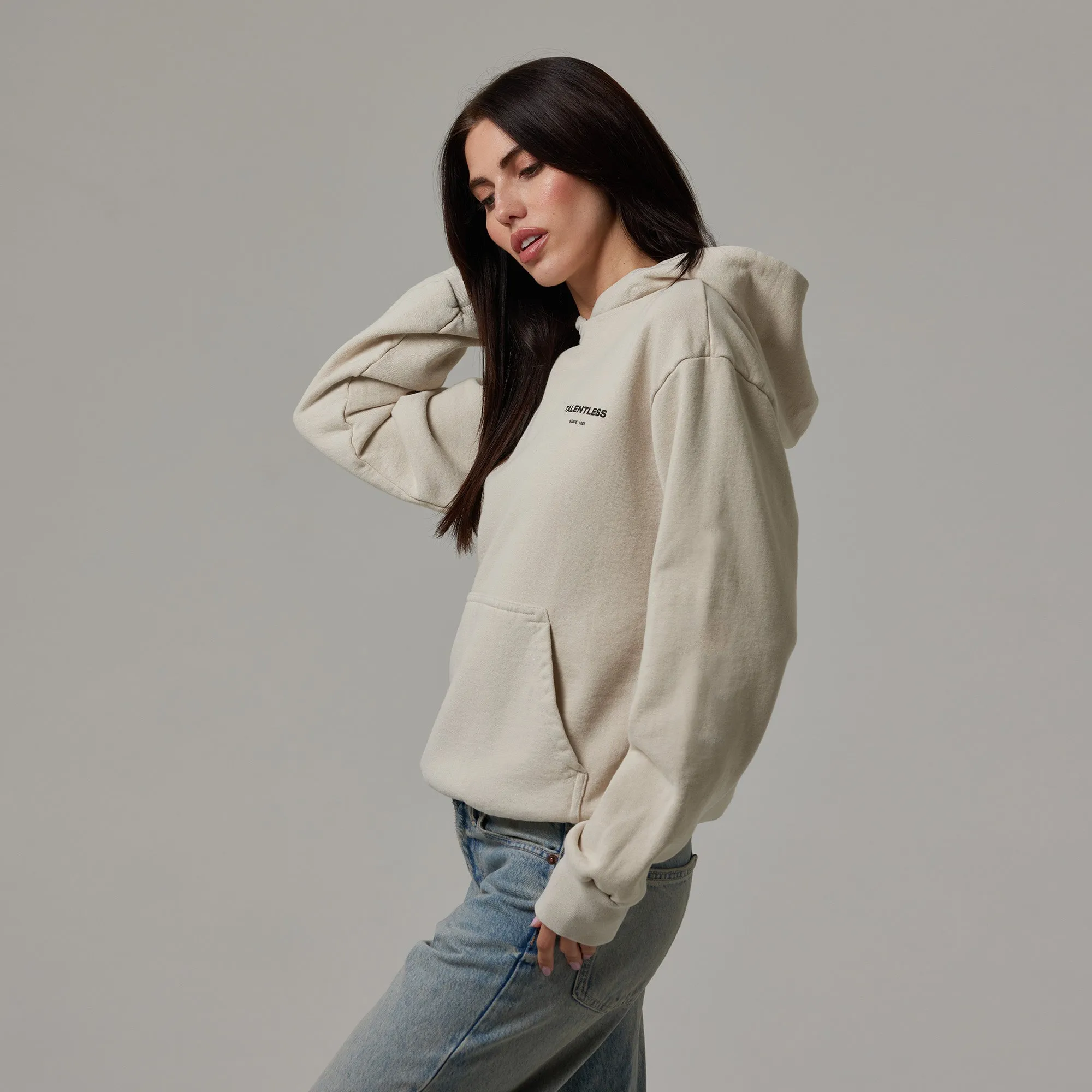 WOMENS CIRCLE LOGO HOODIE sold by Talentless product image thumbnail 3