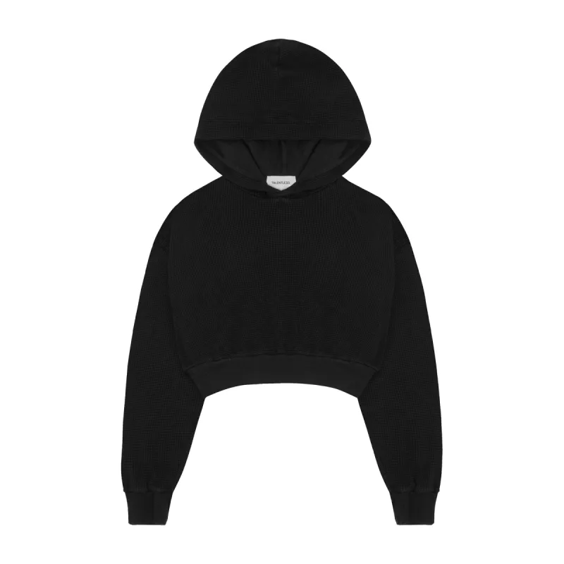 WOMENS CROPPED WAFFLE HOODIE sold by Talentless