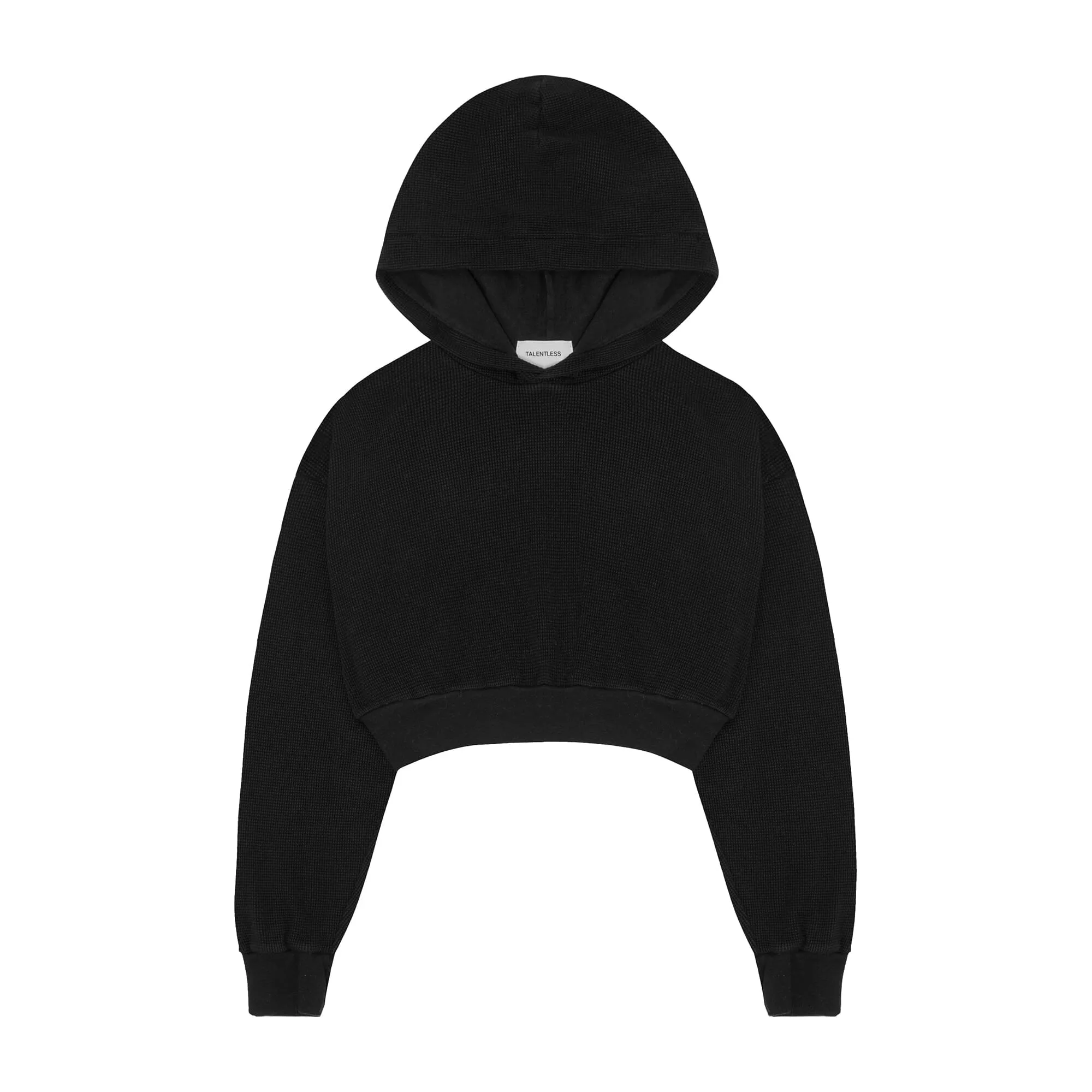 WOMENS CROPPED WAFFLE HOODIE sold by Talentless