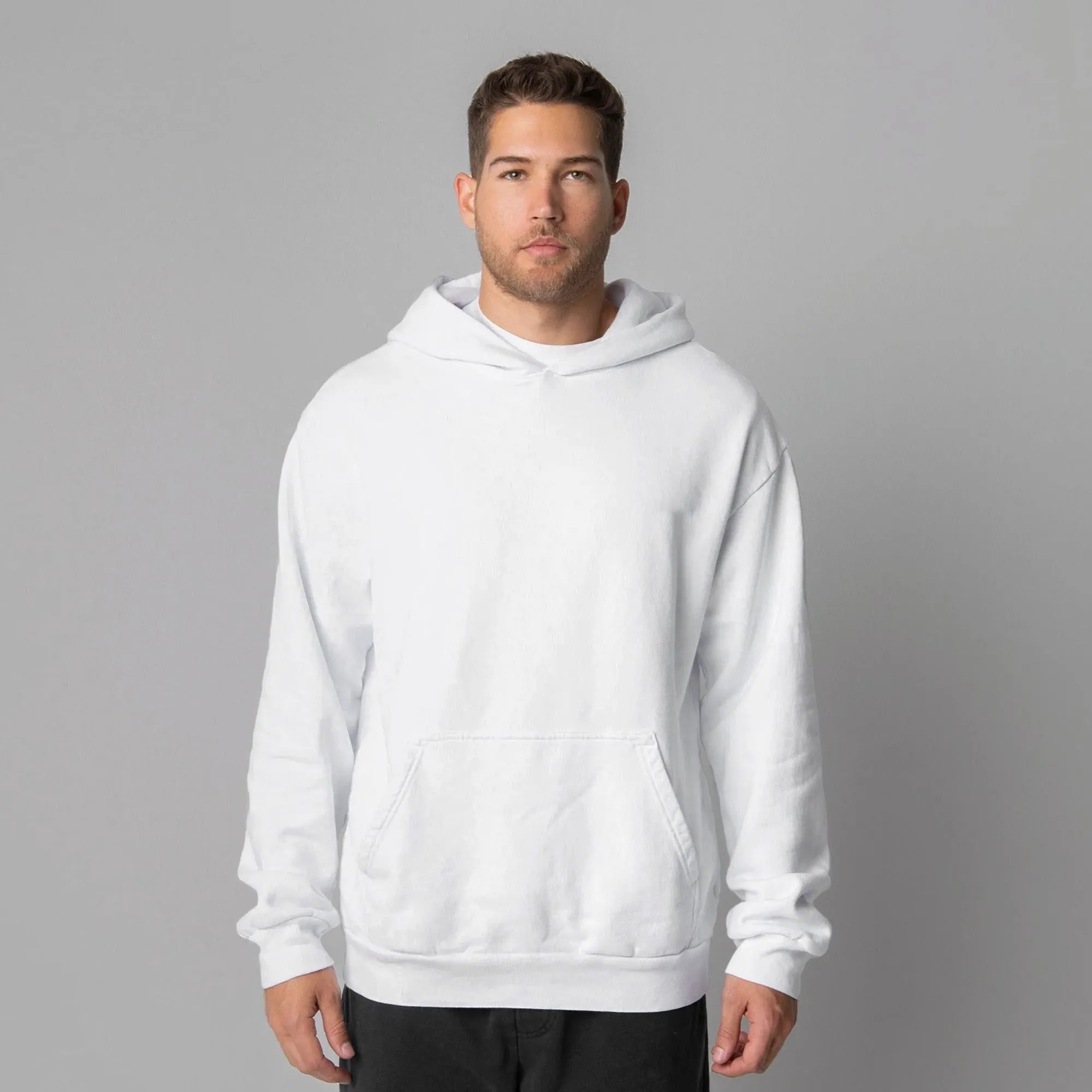 MENS HEAVYWEIGHT HOODIE - WHITE sold by Talentless product image thumbnail 2