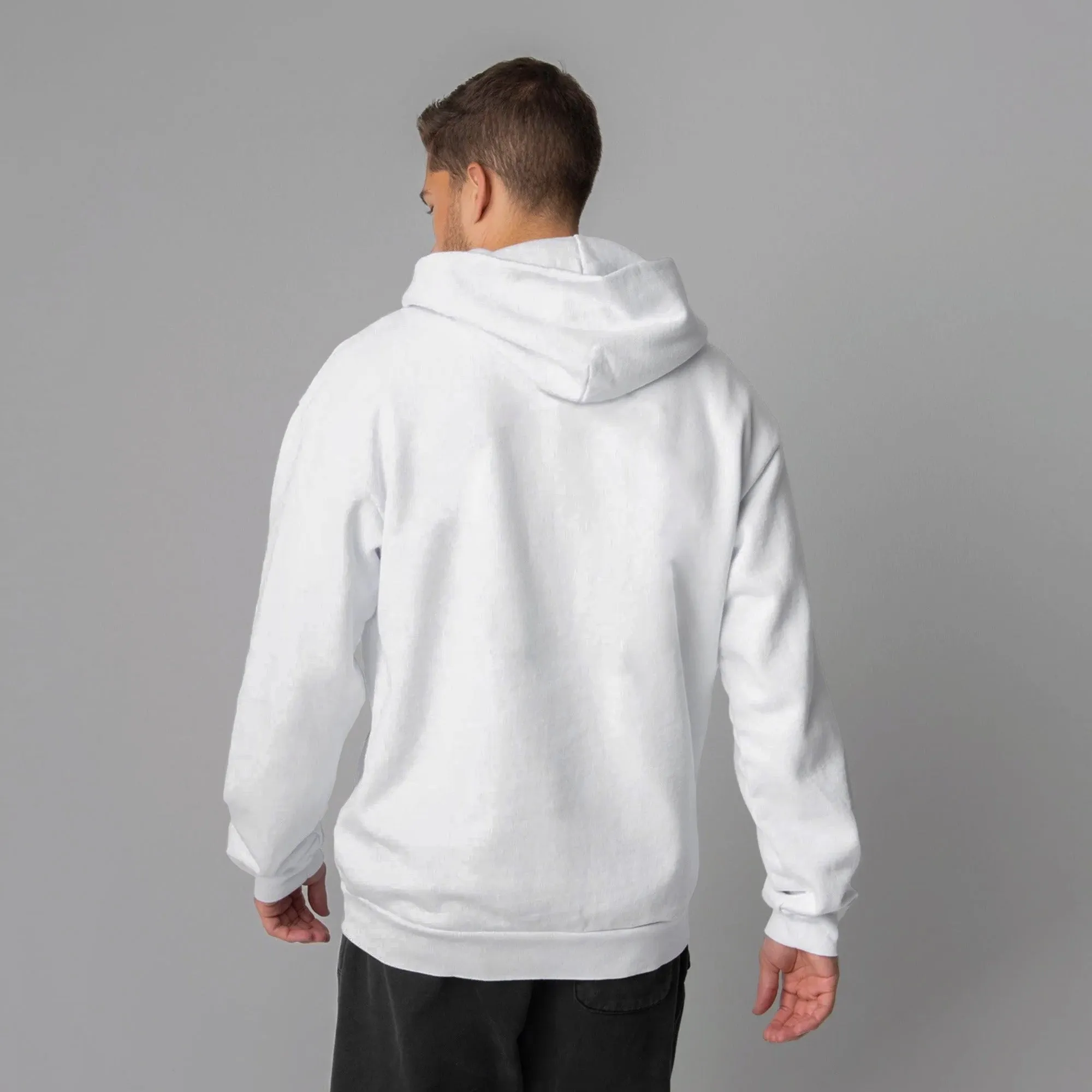 MENS HEAVYWEIGHT HOODIE - WHITE sold by Talentless product image thumbnail 3