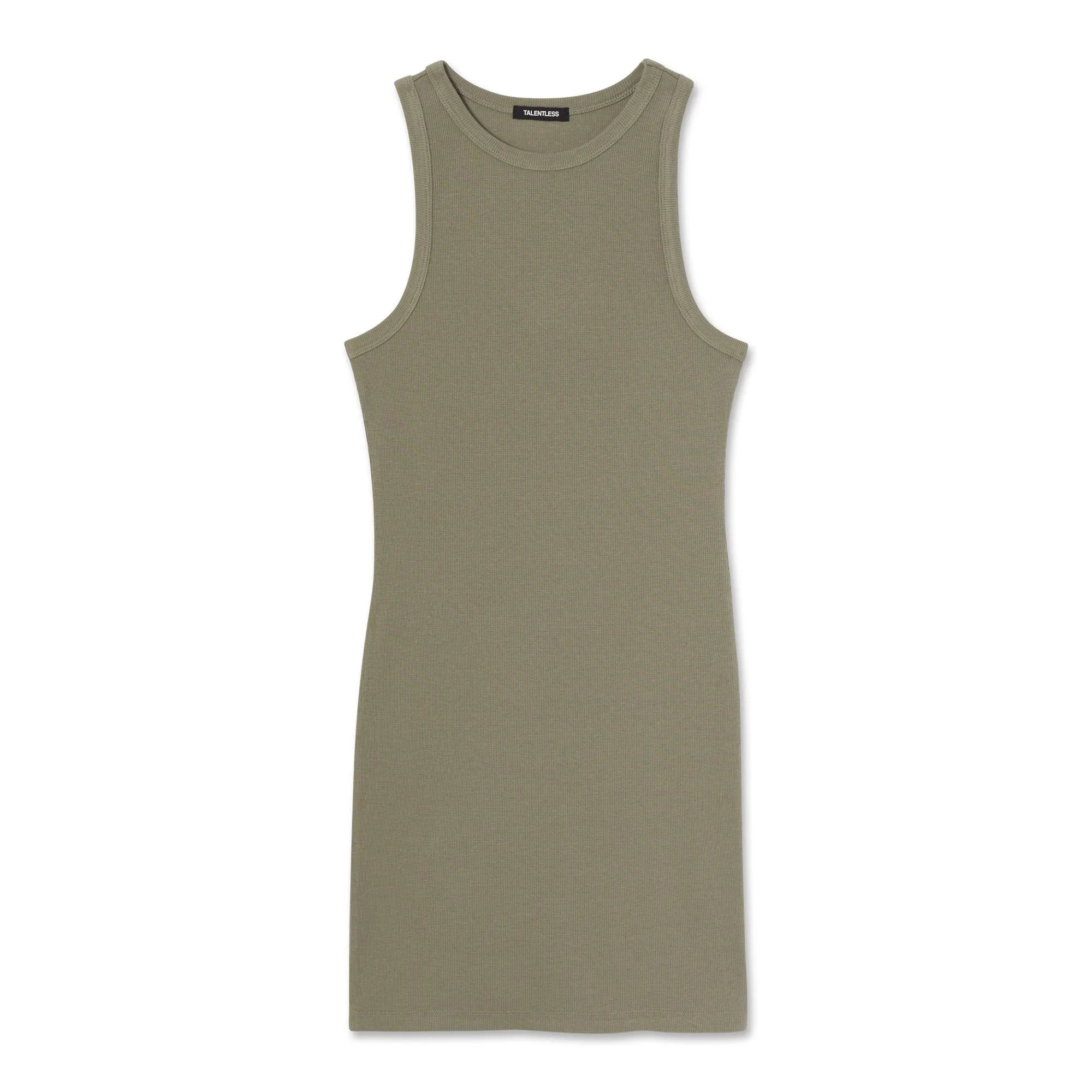 RIB HIGH-NECK CONTOUR DRESS sold by Talentless