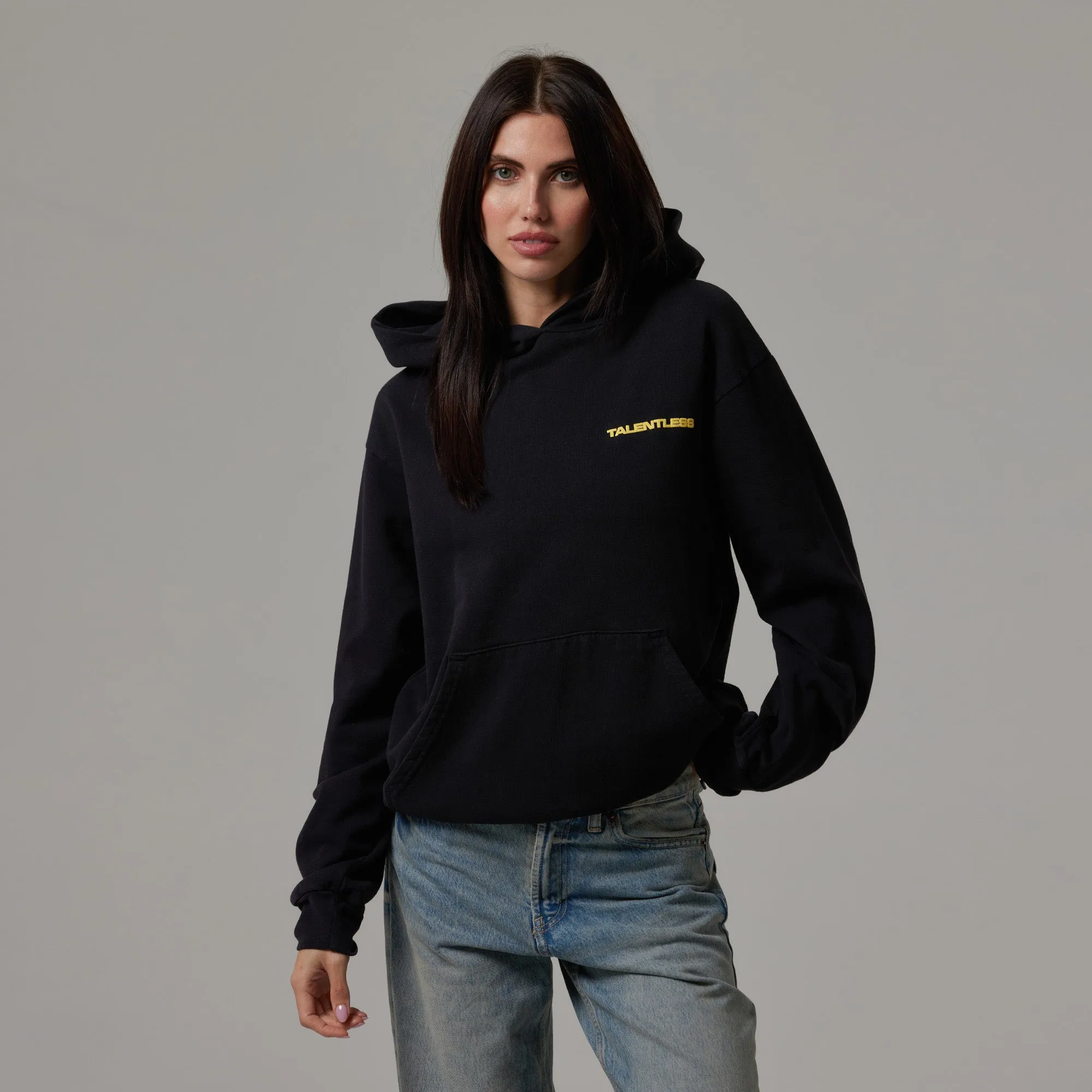 WOMENS LIGHTWEIGHT HOODIE - STACK GRAPHIC sold by Talentless product image thumbnail 2