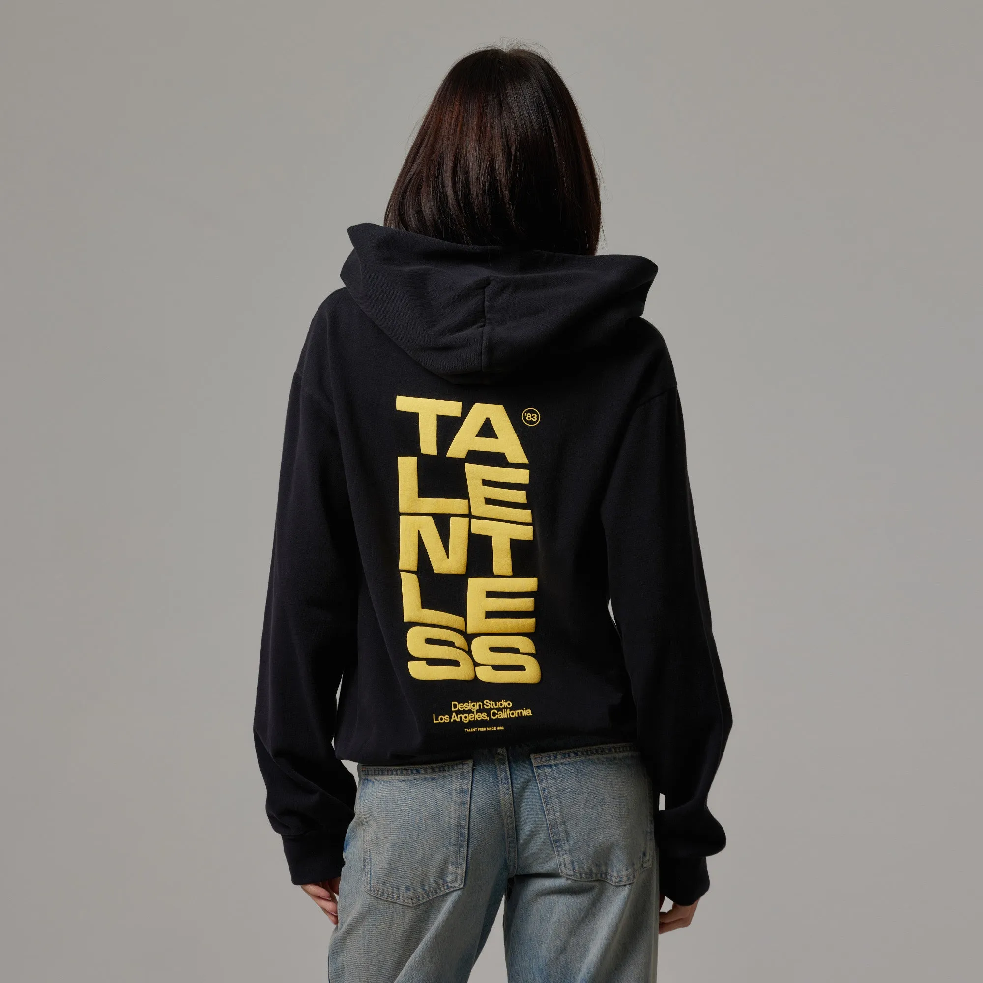 WOMENS LIGHTWEIGHT HOODIE - STACK GRAPHIC sold by Talentless product image thumbnail 3