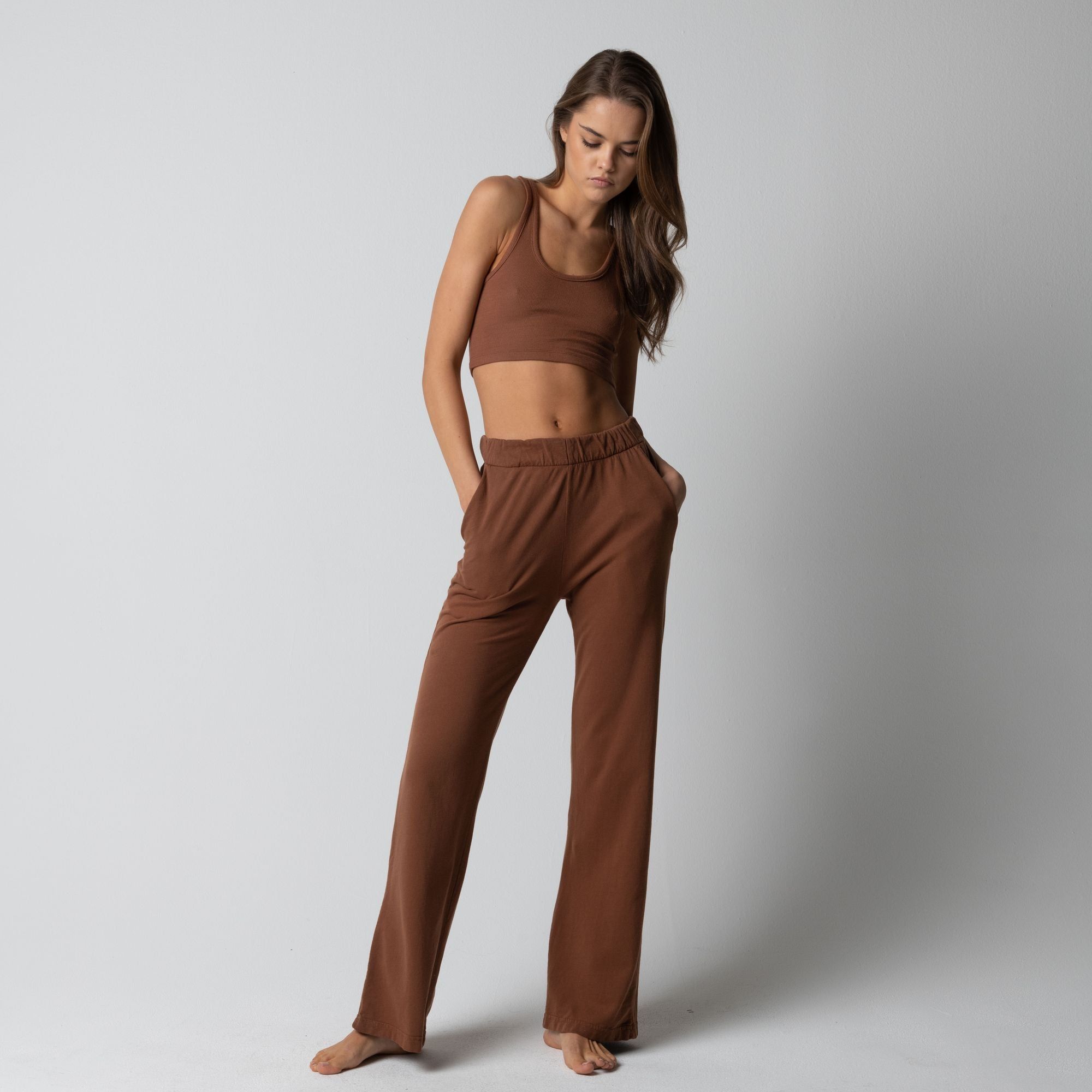 WOMENS FRENCH TERRY LOUNGE PANT - NUDES sold by Talentless product image thumbnail 5