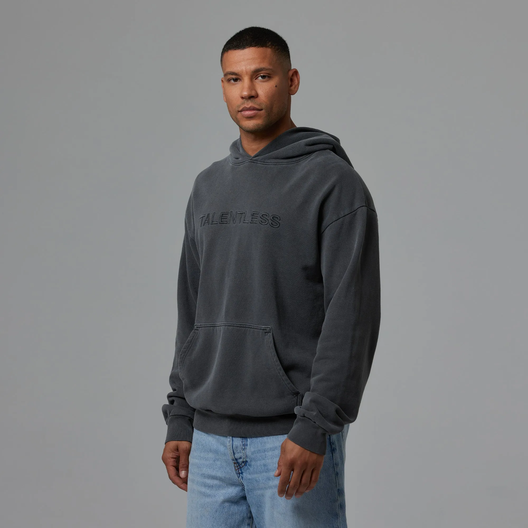 MENS HOODIE - CIRCLE LOGO EMBROIDERED sold by Talentless product image thumbnail 3