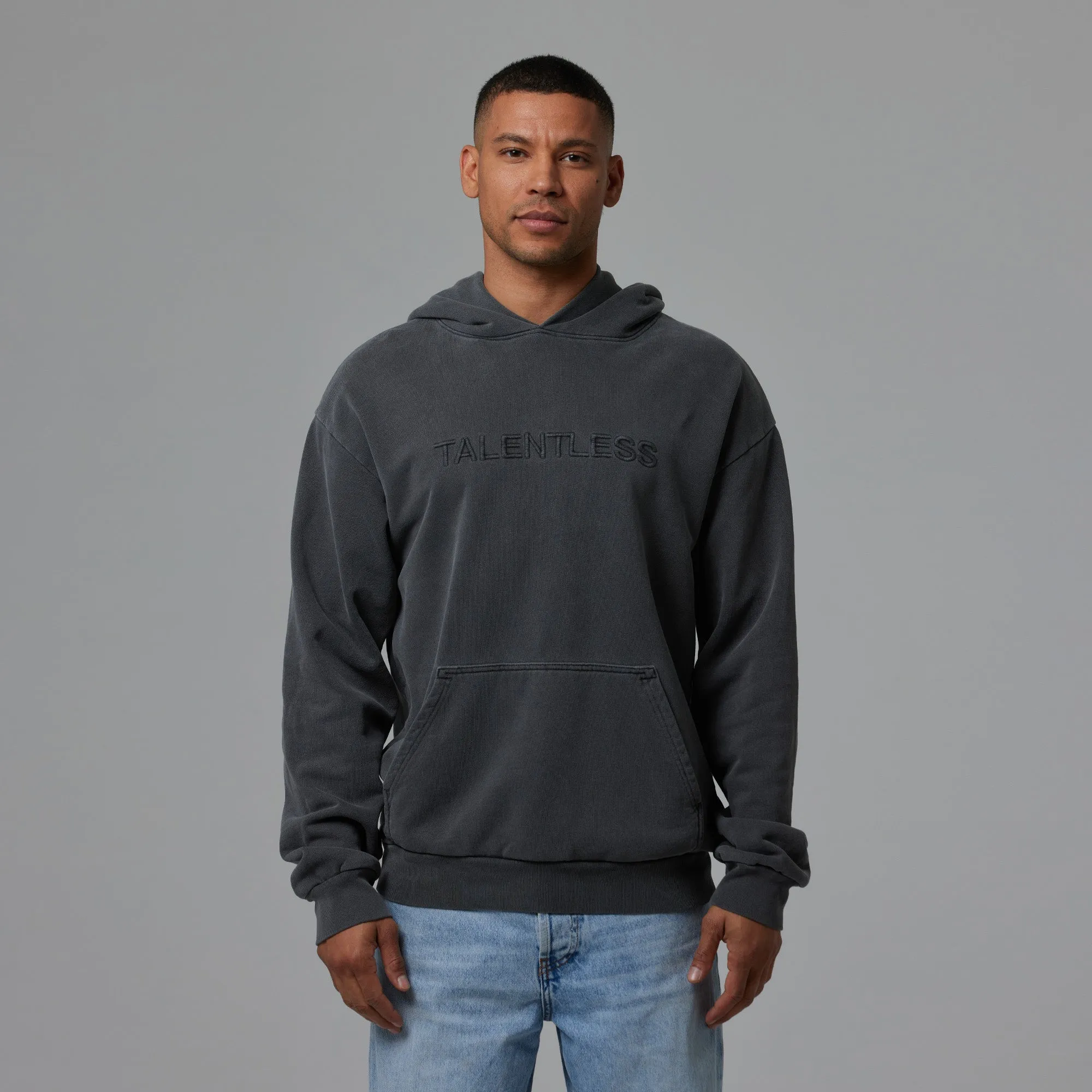 MENS HOODIE - CIRCLE LOGO EMBROIDERED sold by Talentless product image thumbnail 2