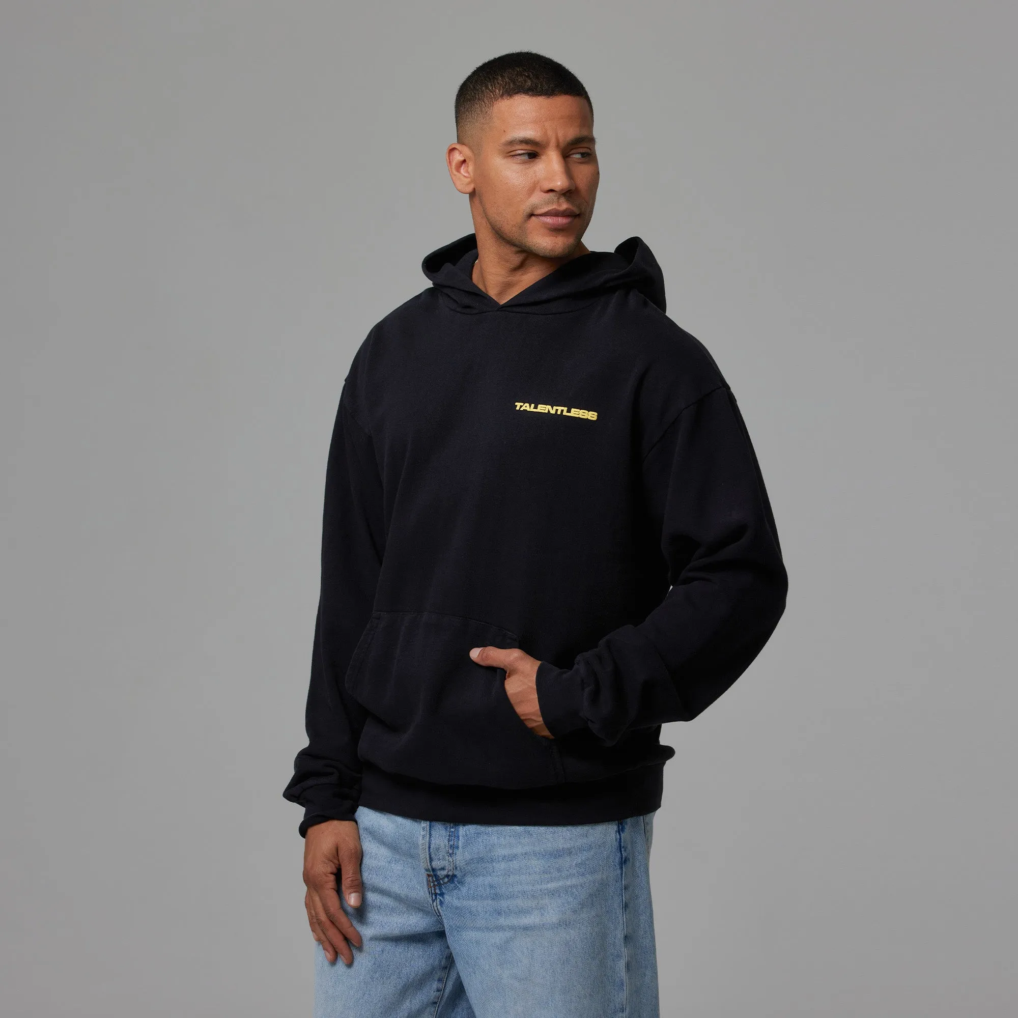 MENS LIGHTWEIGHT HOODIE - STACK GRAPHIC sold by Talentless product image thumbnail 3