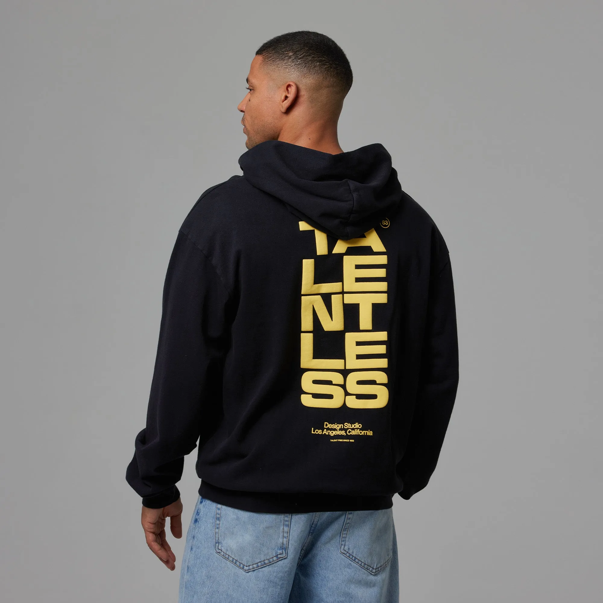 MENS LIGHTWEIGHT HOODIE - STACK GRAPHIC sold by Talentless product image thumbnail 4