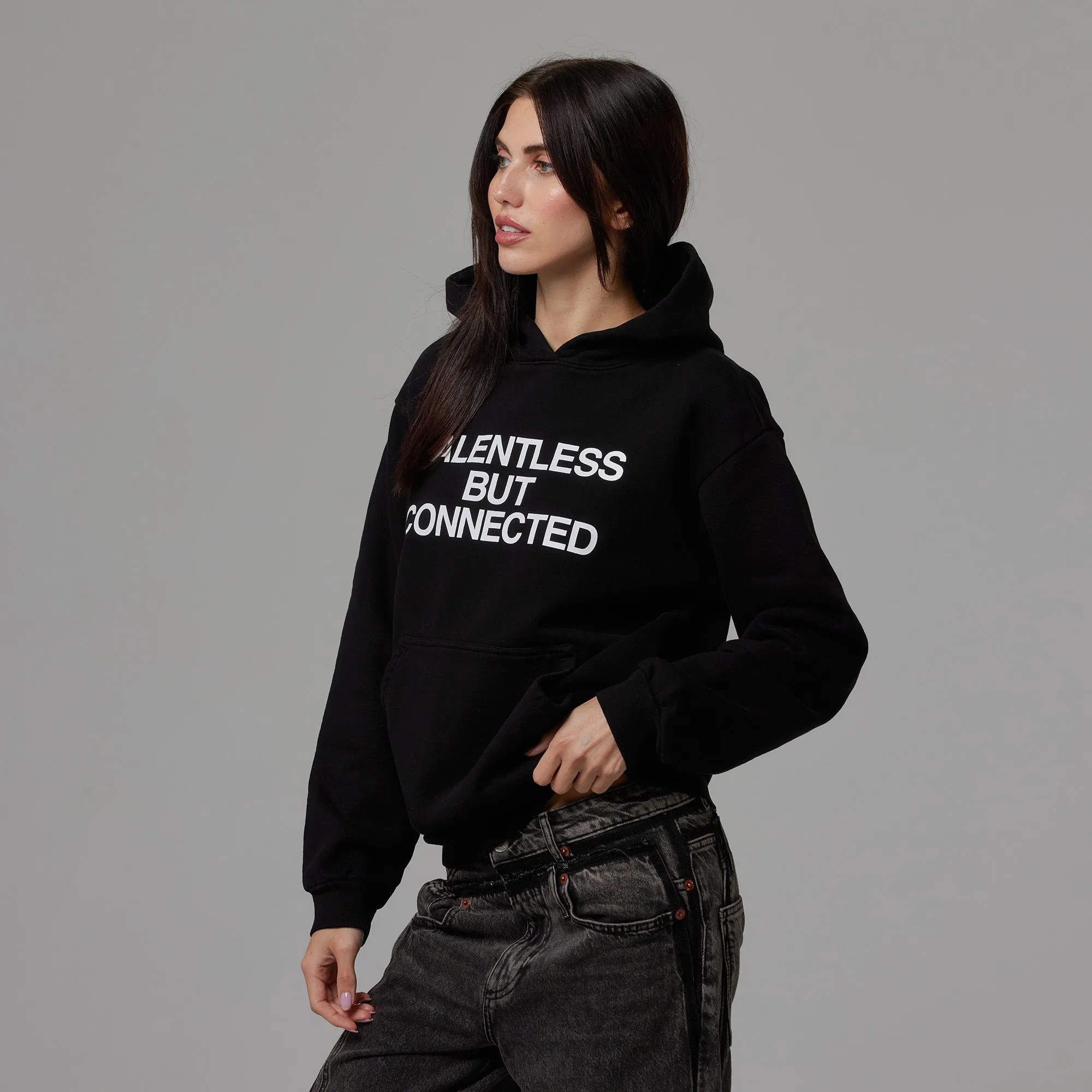 WOMENS HEAVYWEIGHT HOODIE - CONNECTED sold by Talentless product image thumbnail 3