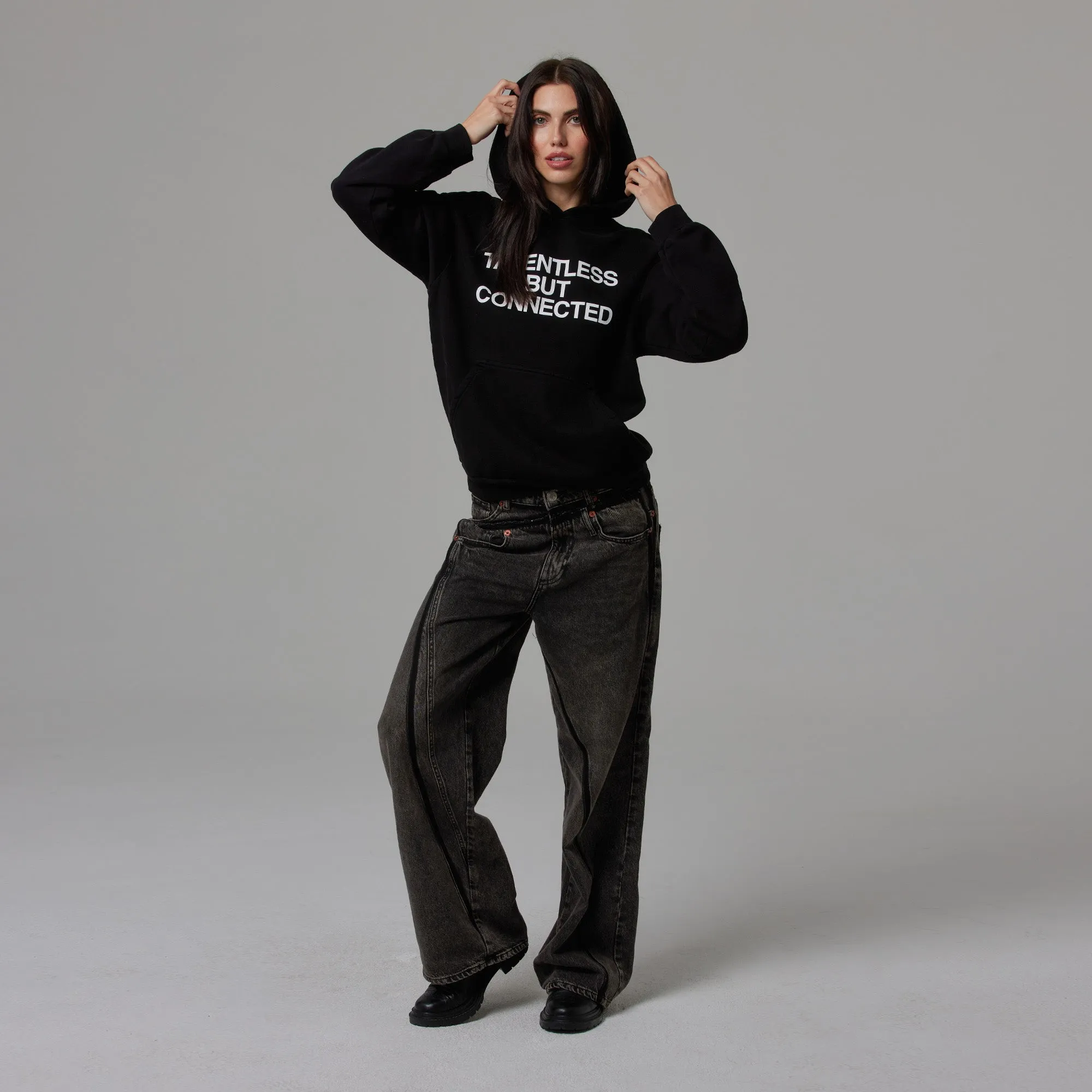WOMENS HEAVYWEIGHT HOODIE - CONNECTED sold by Talentless product image thumbnail 5