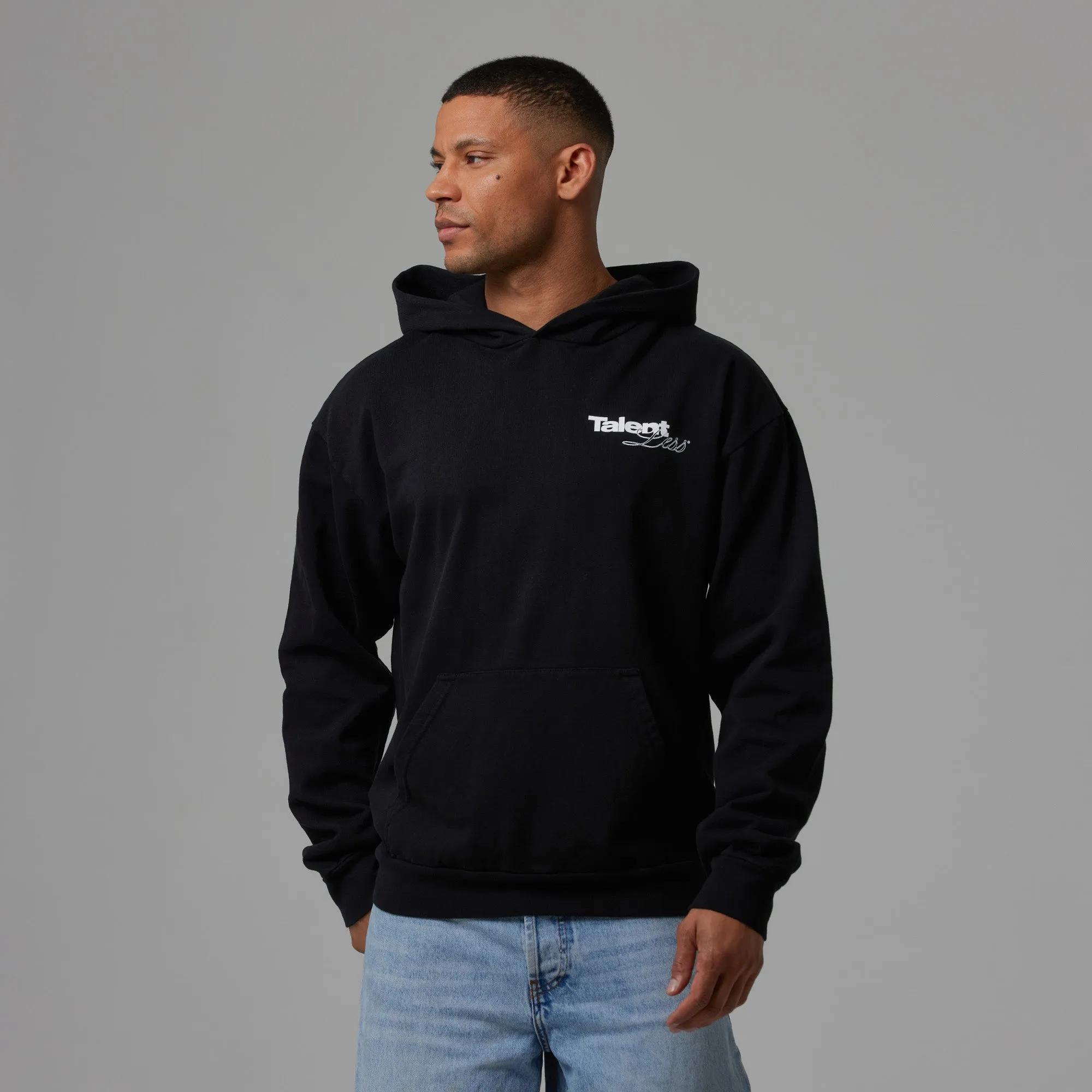 MENS LIGHTWEIGHT HOODIE - SCRIPT GRAPHIC sold by Talentless product image thumbnail 2