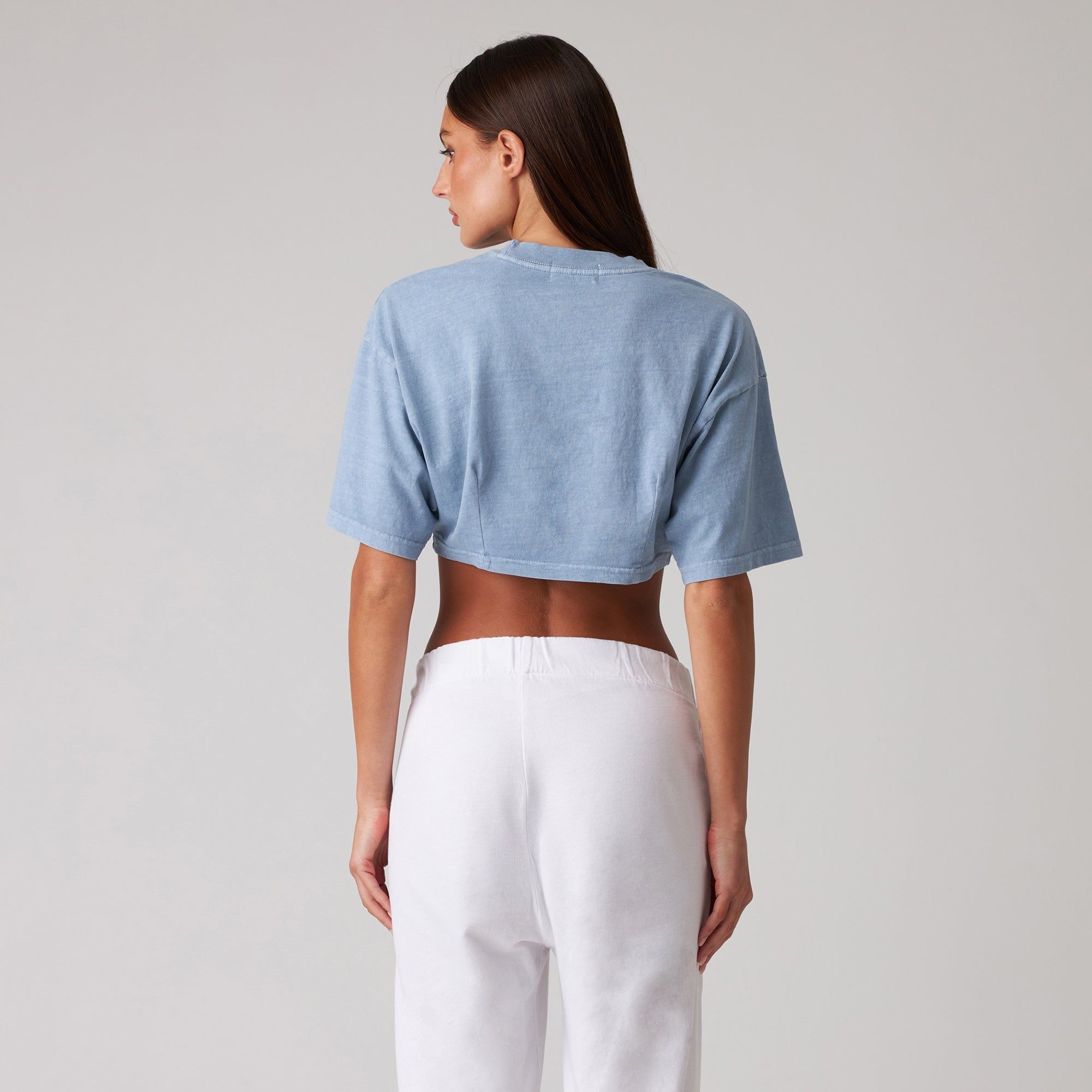 WOMENS CROP DARTED TEE sold by Talentless product image thumbnail 4