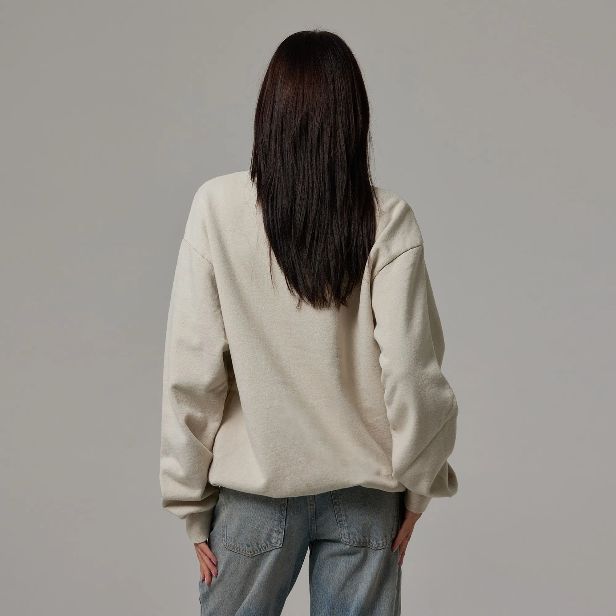 WOMENS OVERSIZED HEAVYWEIGHT CREWNECK sold by Talentless product image thumbnail 4