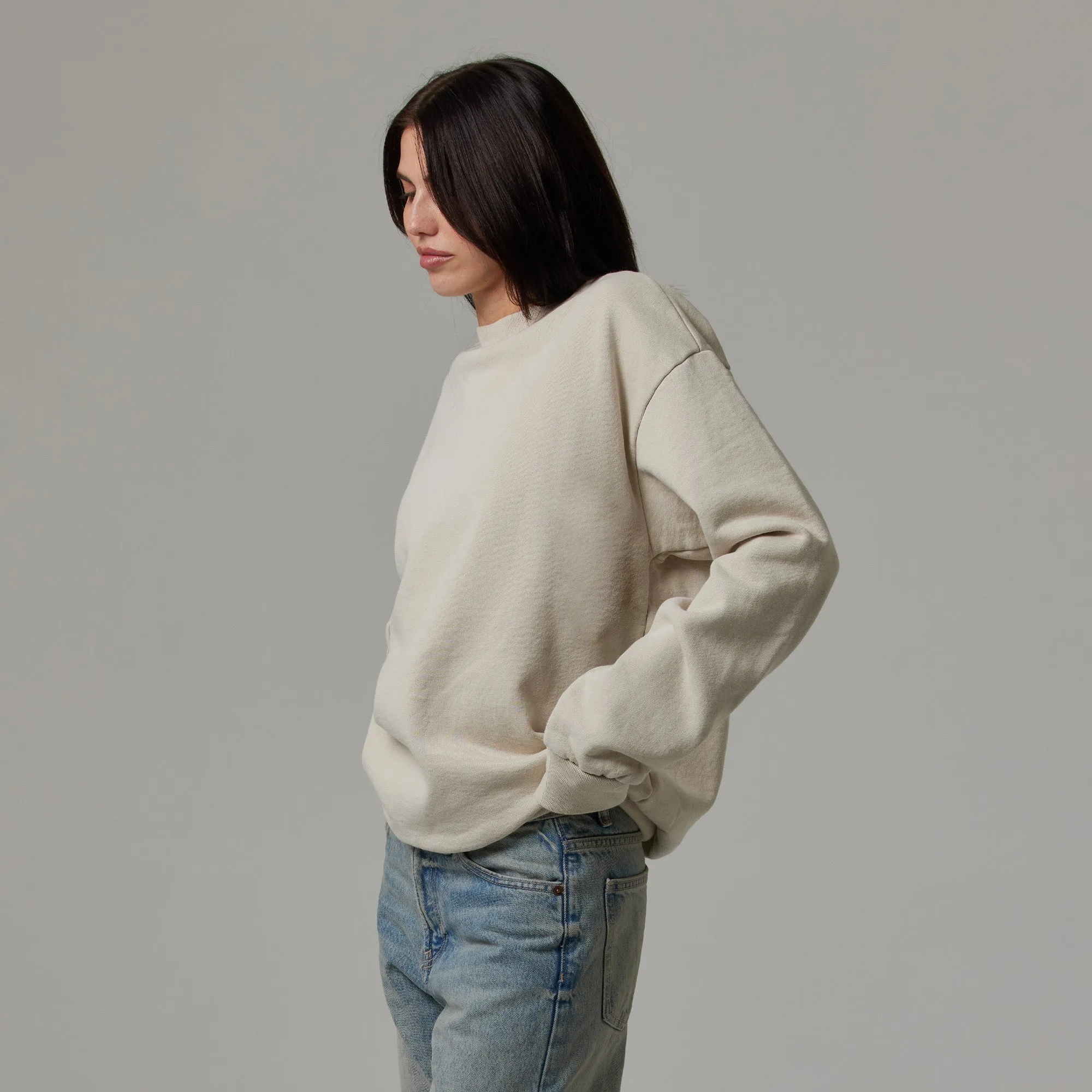 WOMENS OVERSIZED HEAVYWEIGHT CREWNECK sold by Talentless product image thumbnail 3