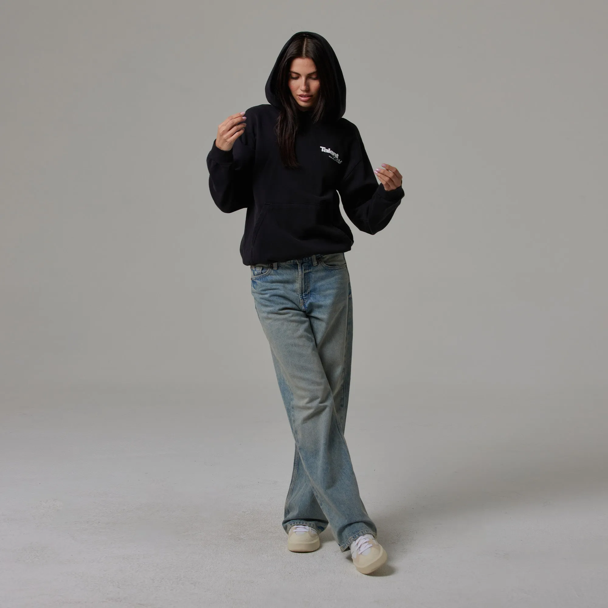 WOMENS LIGHTWEIGHT HOODIE - SCRIPT GRAPHIC sold by Talentless product image thumbnail 5