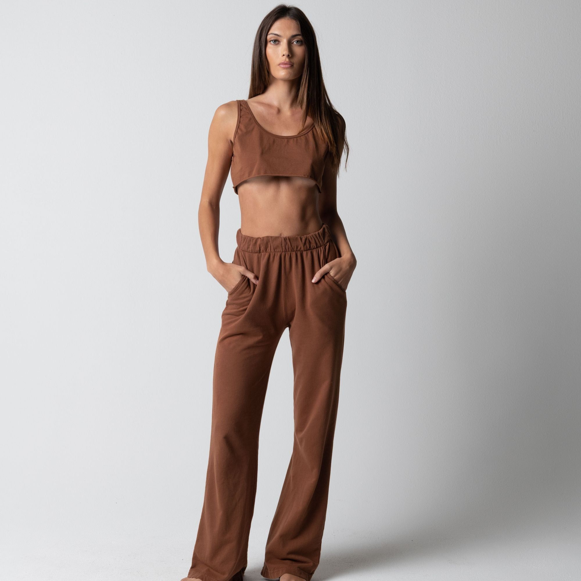 WOMENS CROP RAW HEM TANK sold by Talentless product image thumbnail 5