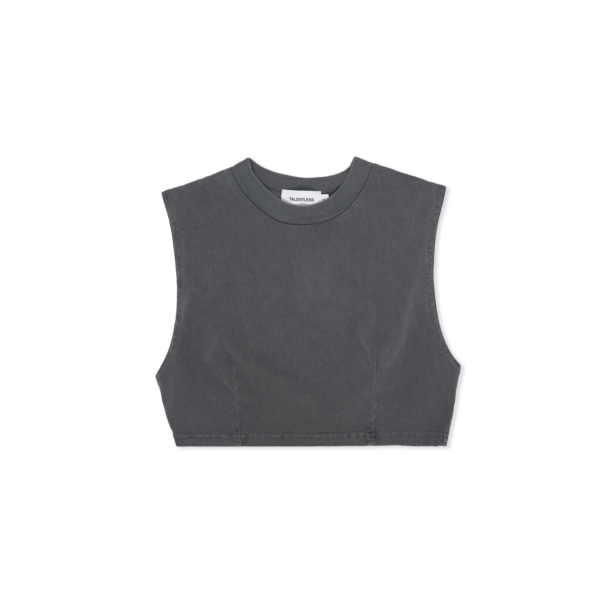 WOMENS CROP DART MUSCLE TANK sold by Talentless