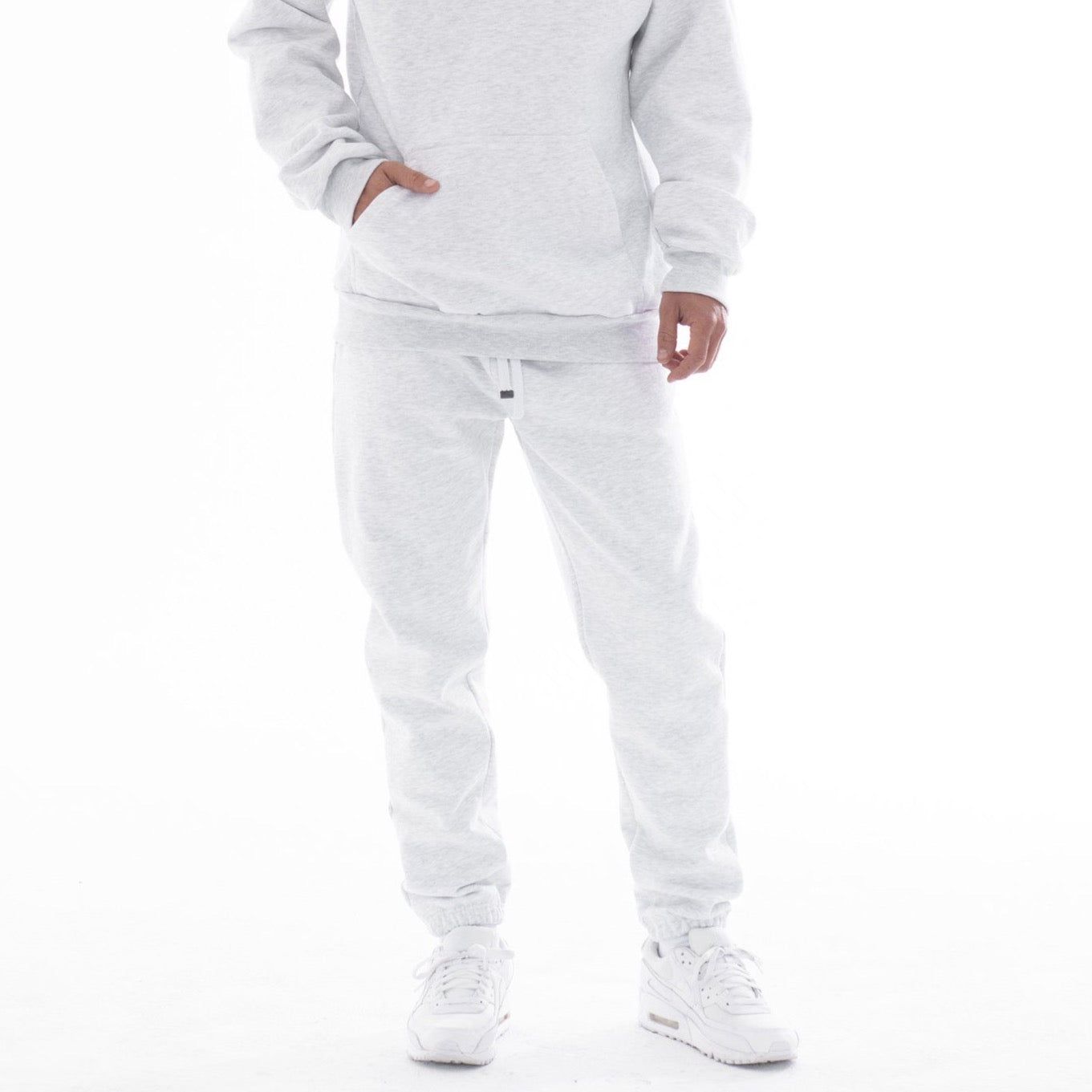 MENS HEAVYWEIGHT SWEATPANTS - ASH HEATHER GREY sold by Talentless product image thumbnail 2