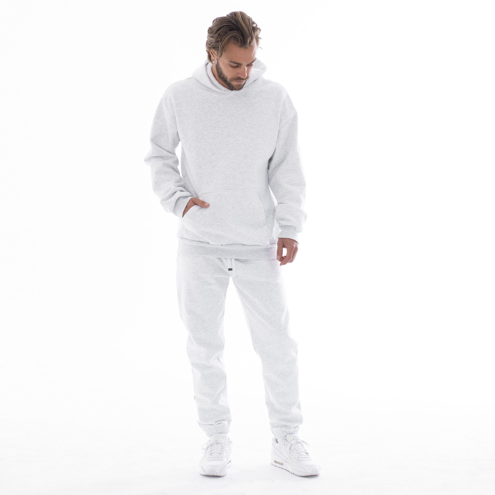 MENS HEAVYWEIGHT SWEATPANTS - ASH HEATHER GREY sold by Talentless product image thumbnail 4