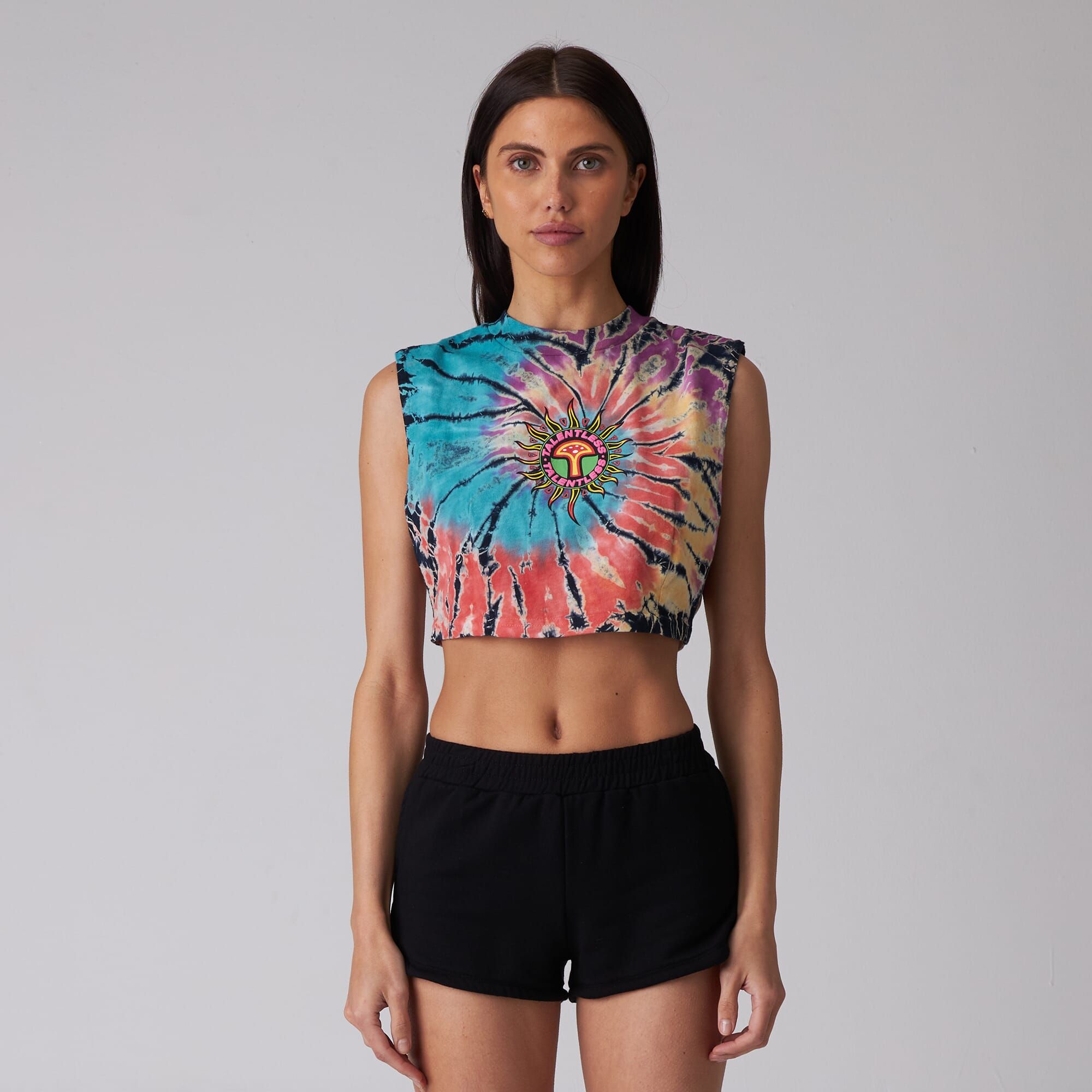 WOMENS CROP DART MUSCLE TEE sold by Talentless product image thumbnail 2