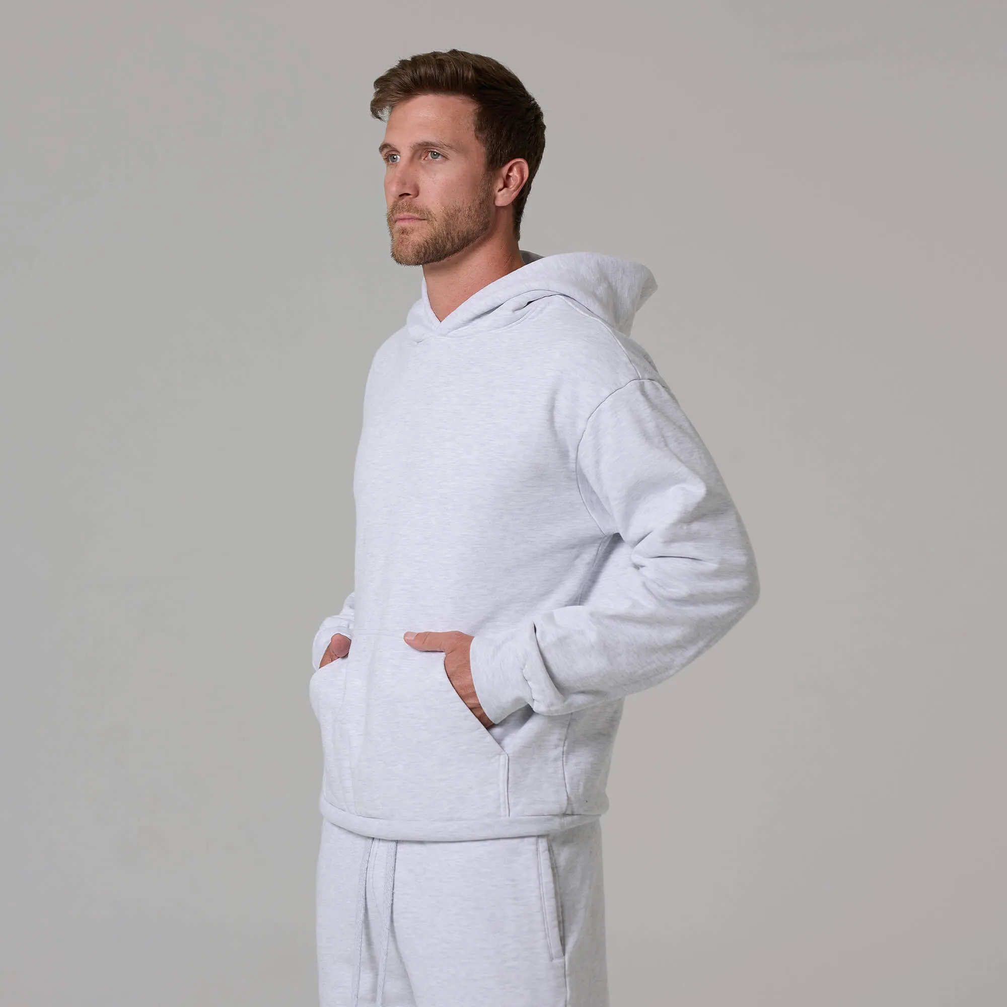 MENS HEATHER HEAVYWEIGHT HOODIE sold by Talentless product image thumbnail 3