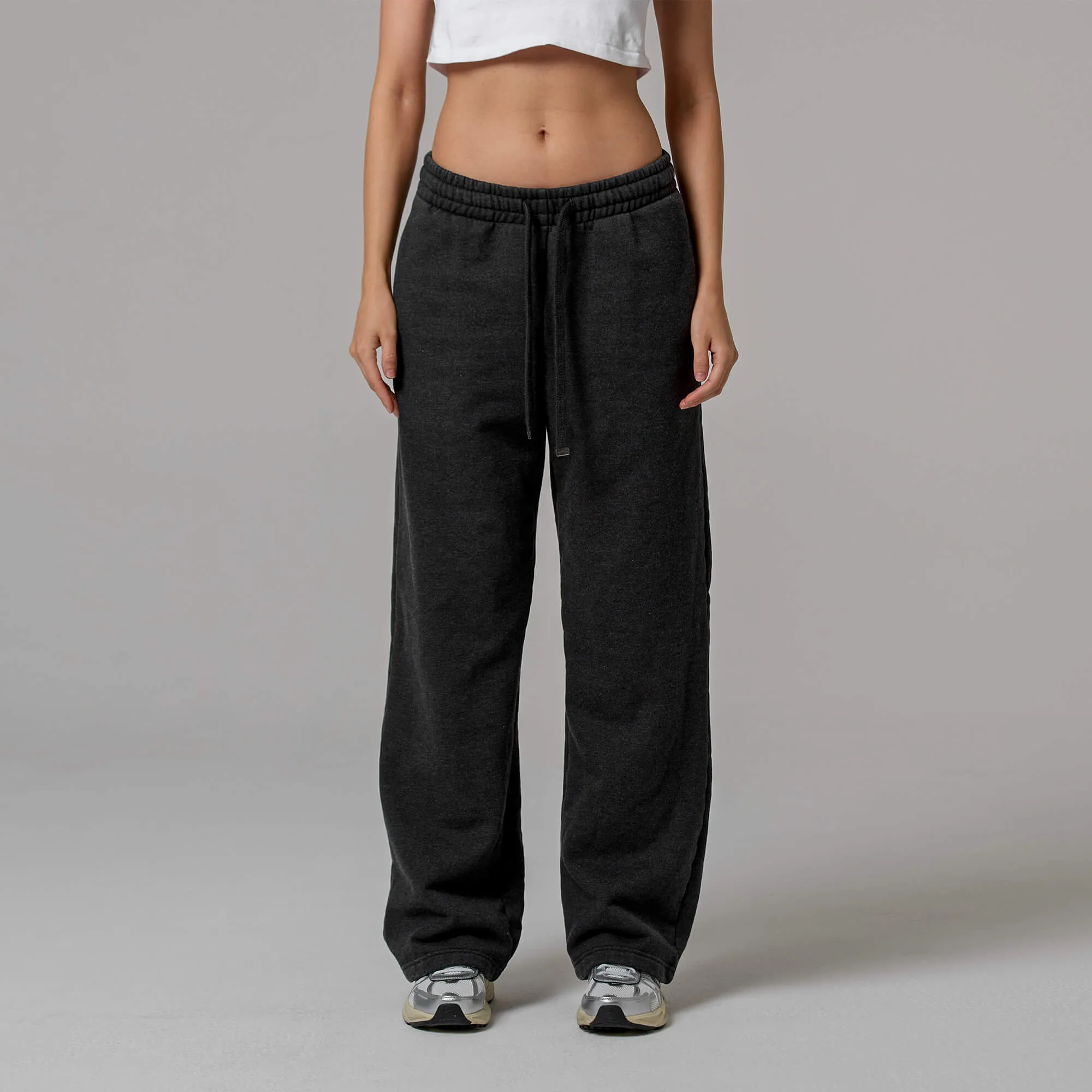 WOMENS HEATHER STRAIGHT LEG SWEATPANTS sold by Talentless product image thumbnail 3