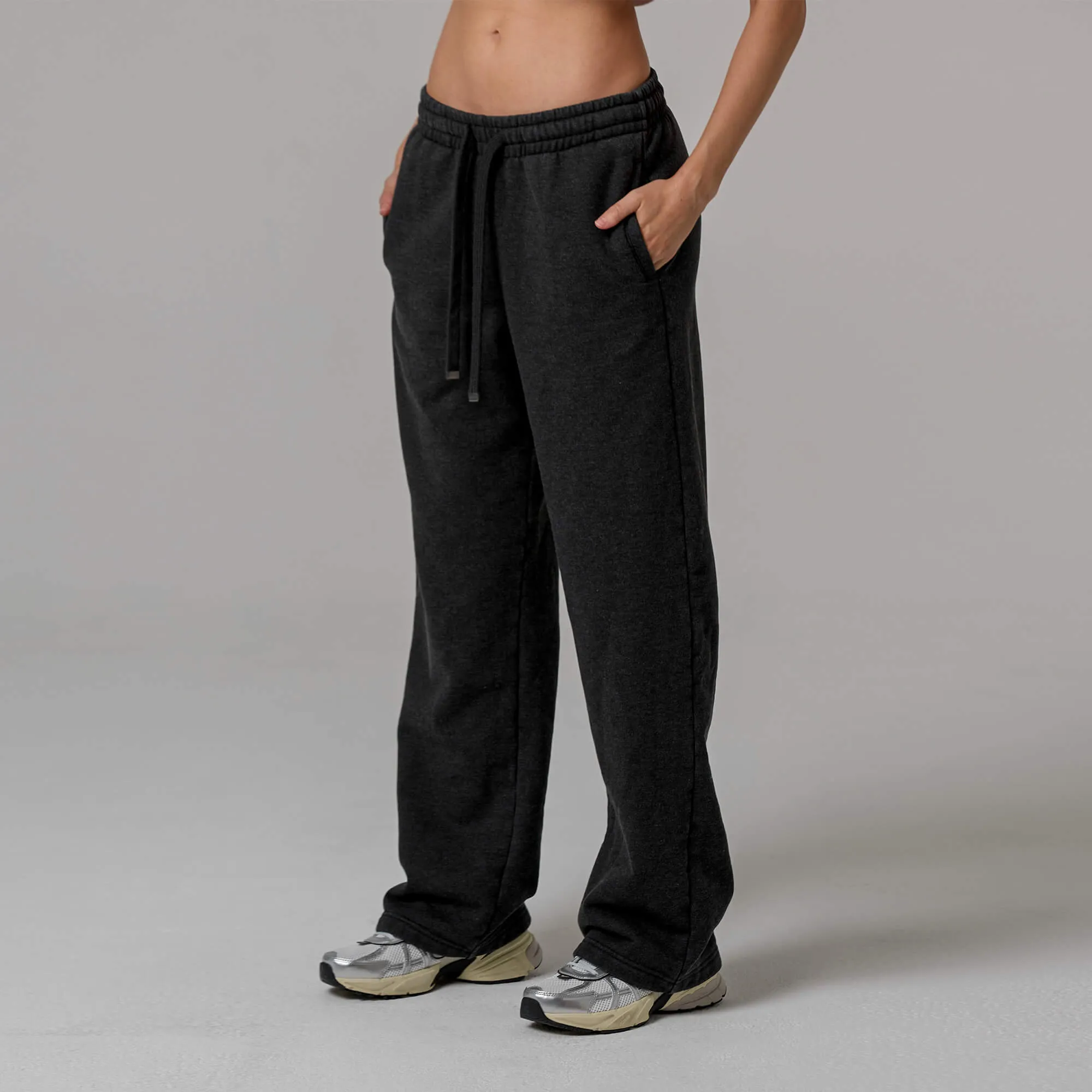 WOMENS HEATHER STRAIGHT LEG SWEATPANTS sold by Talentless product image thumbnail 2