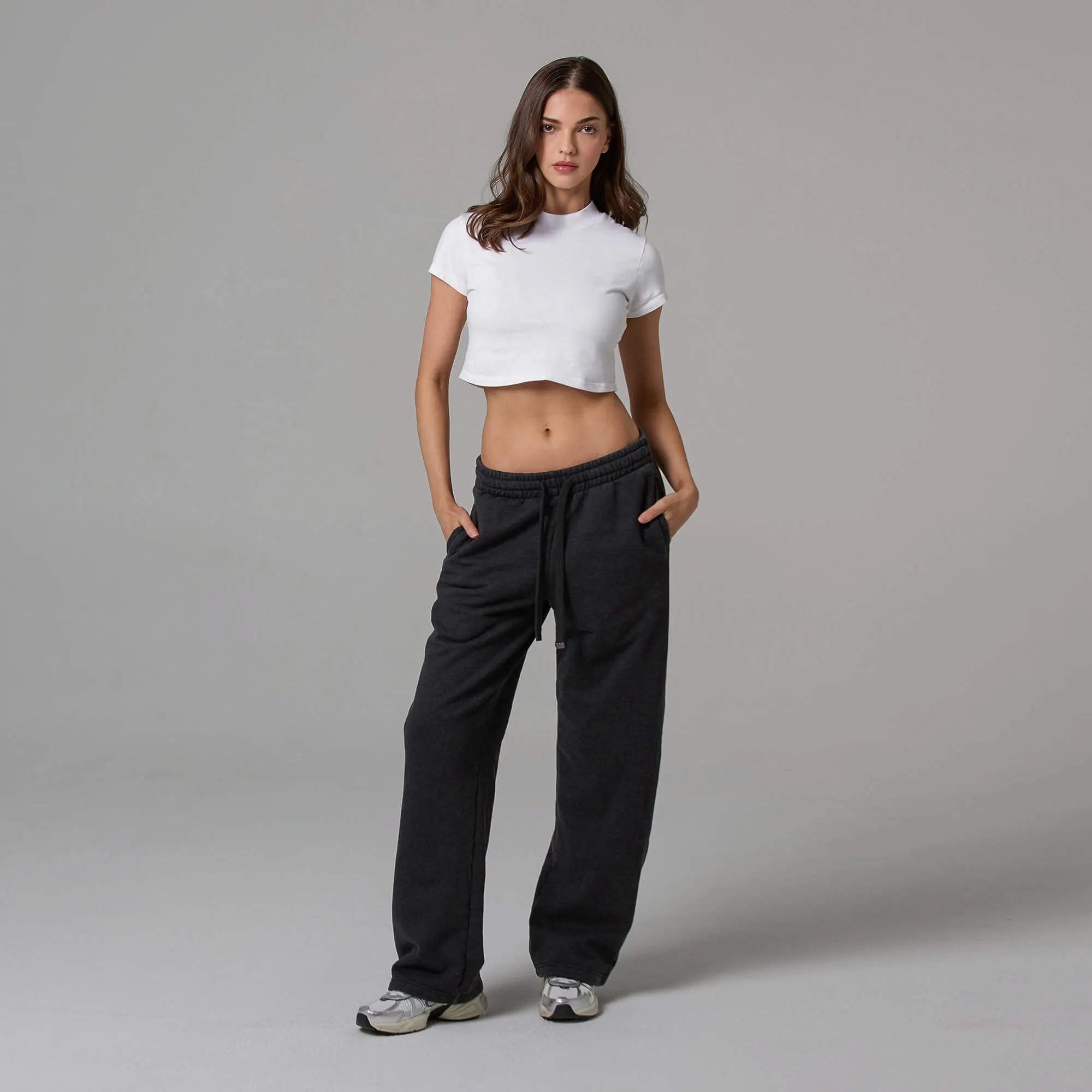 WOMENS HEATHER STRAIGHT LEG SWEATPANTS sold by Talentless product image thumbnail 5